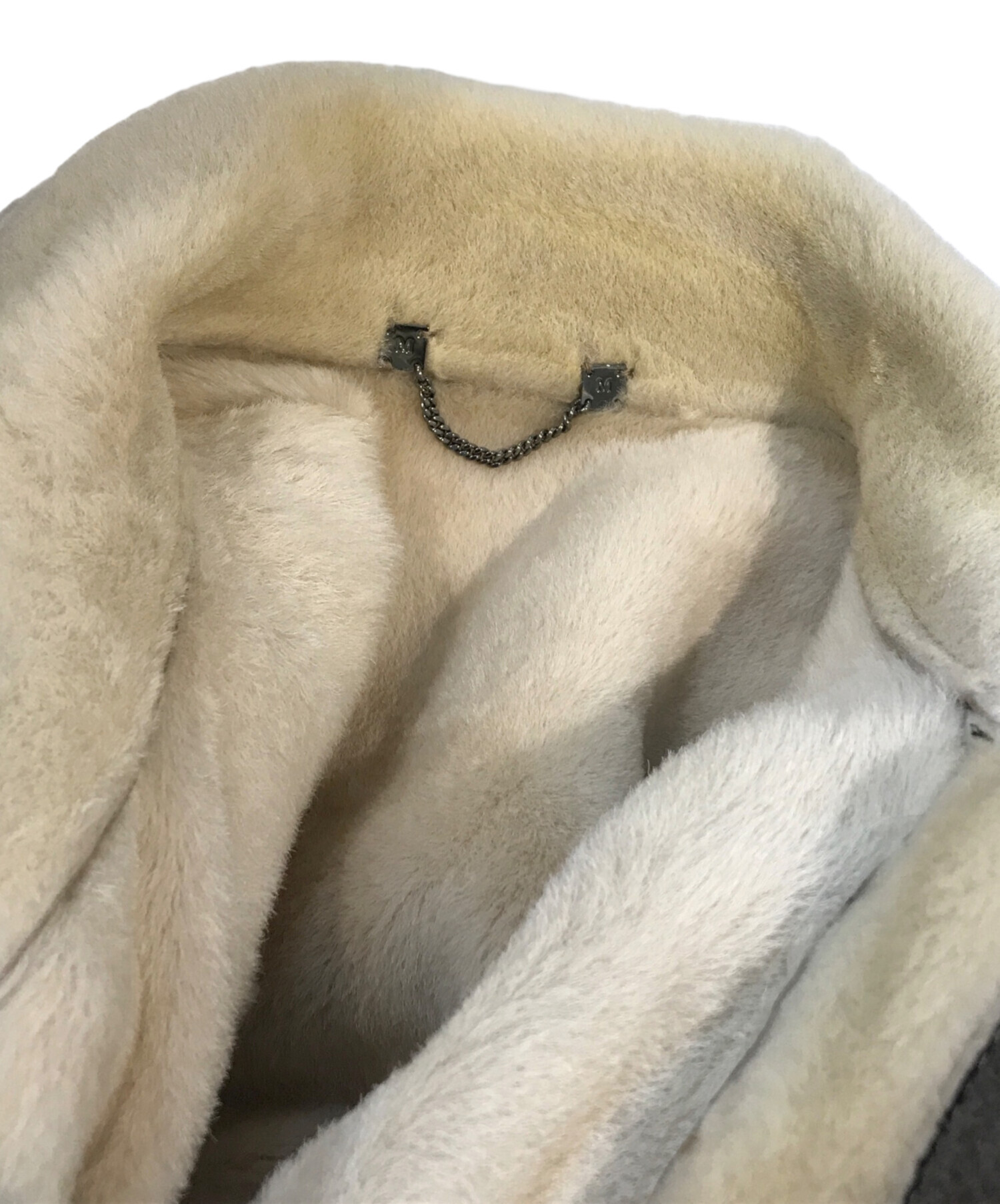 中古・古着通販】MaxMara (マックスマーラ) ムートンジャケット グレー