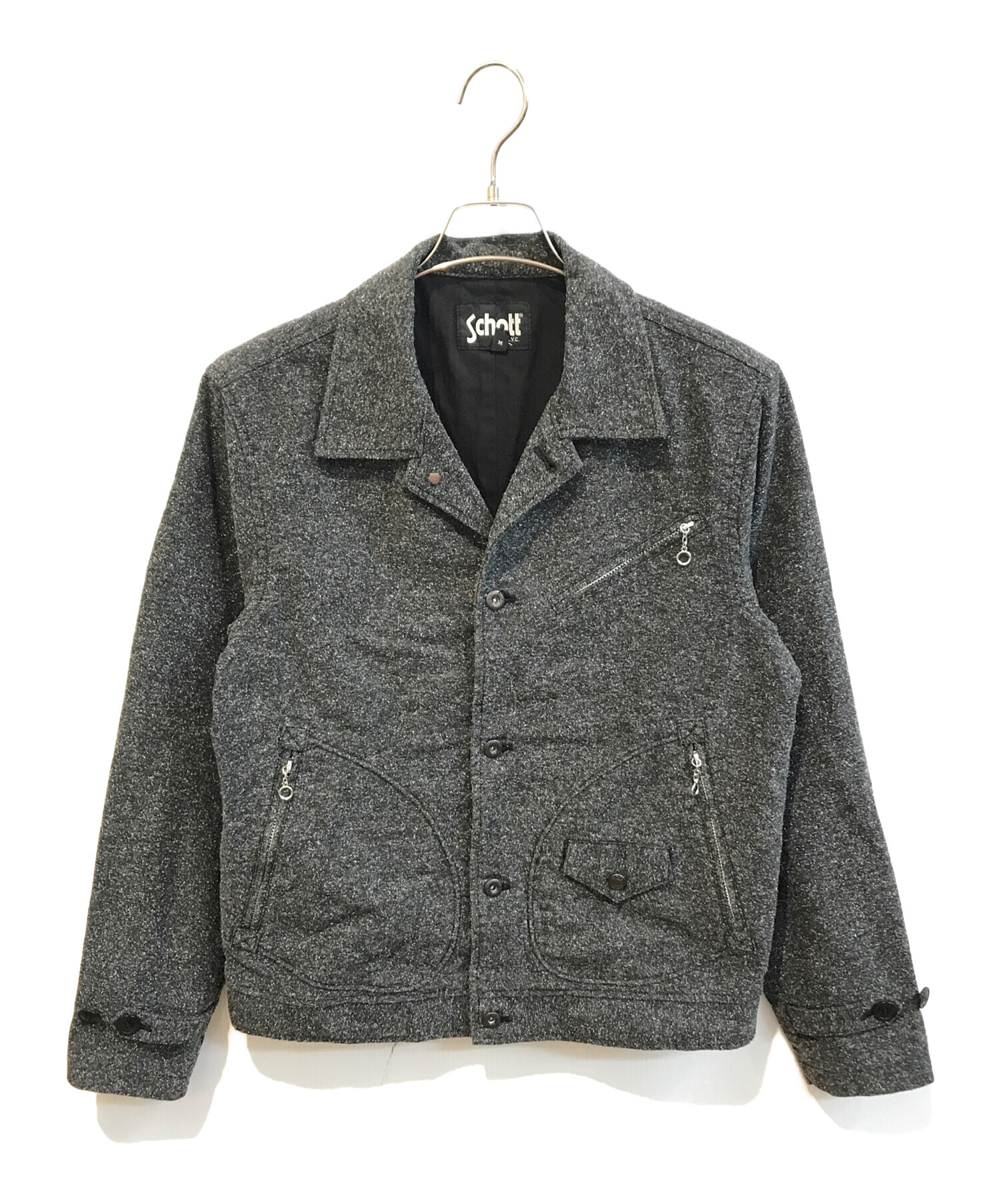 中古・古着通販】Schott (ショット) ジャケット グレー サイズ:M 