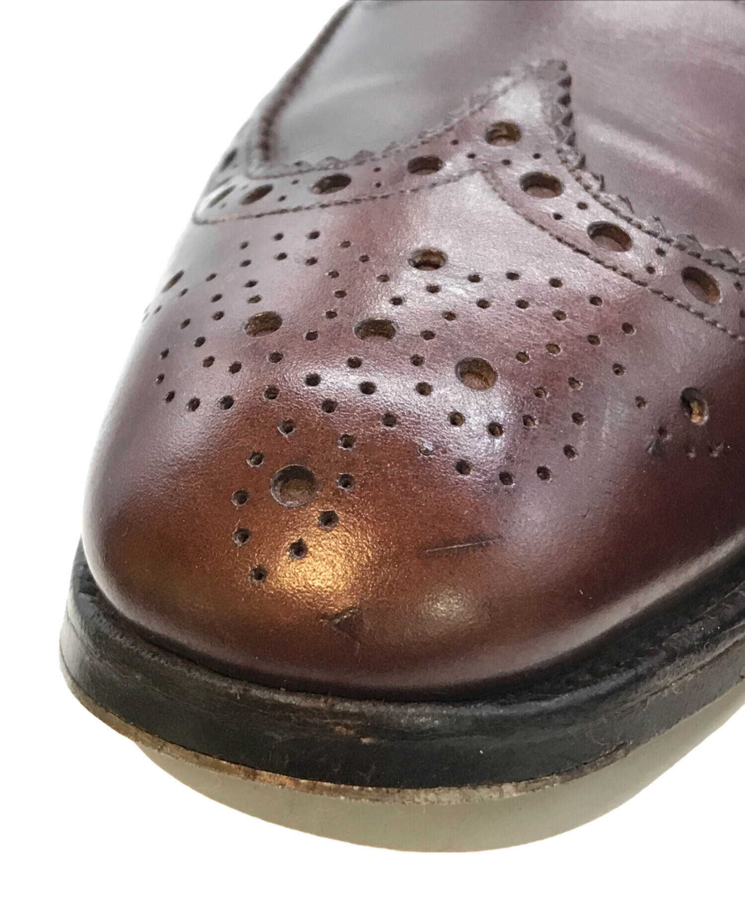 church’sブラウン ウィングチップ ドレスシューズ 中古・古着通販】CHURCH'S (チャーチ) ウィングチップシューズ