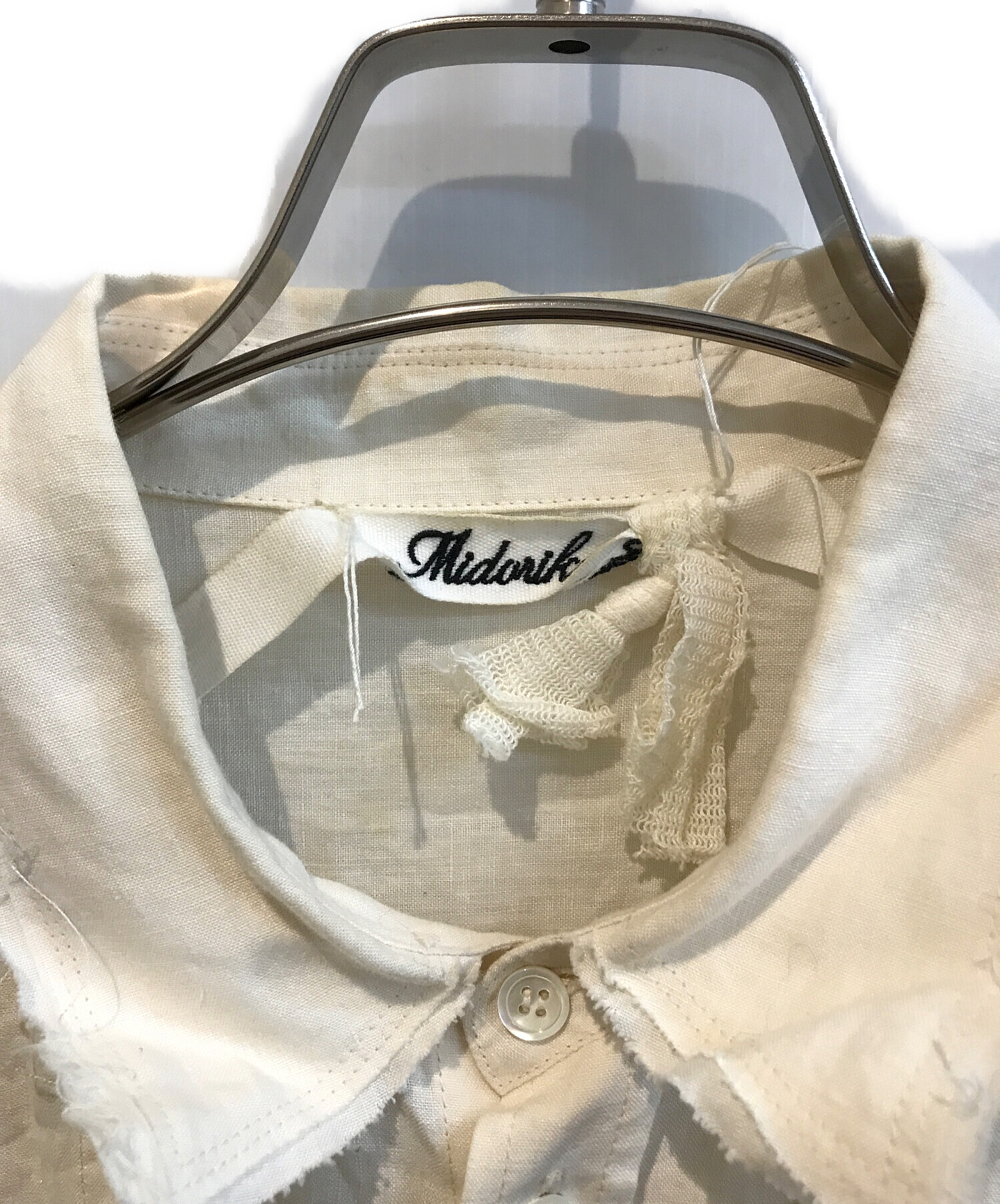 中古・古着通販】Midorikawa (ミドリカワ) WINDING SHIRT ホワイト