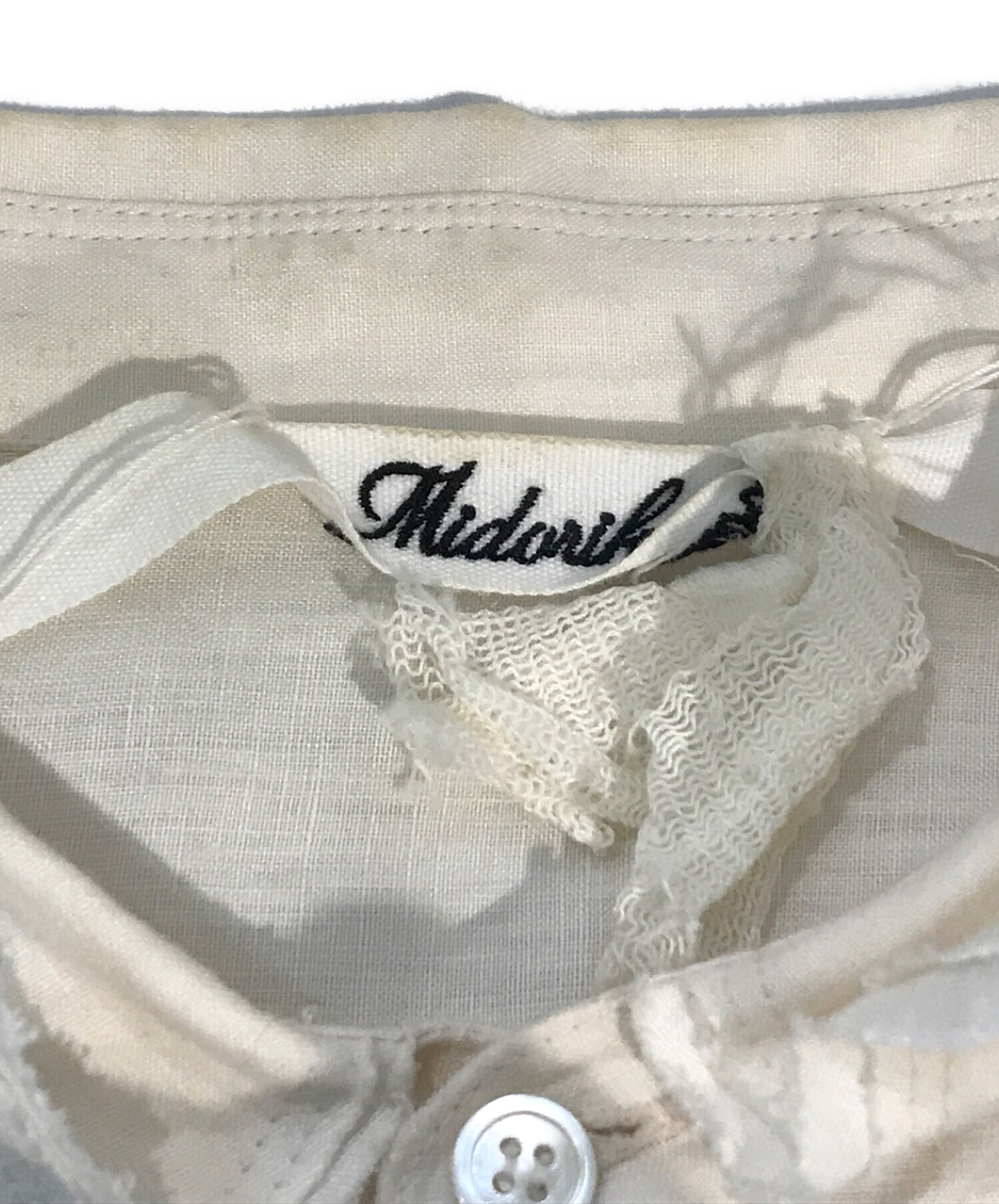 中古・古着通販】Midorikawa (ミドリカワ) WINDING SHIRT ホワイト
