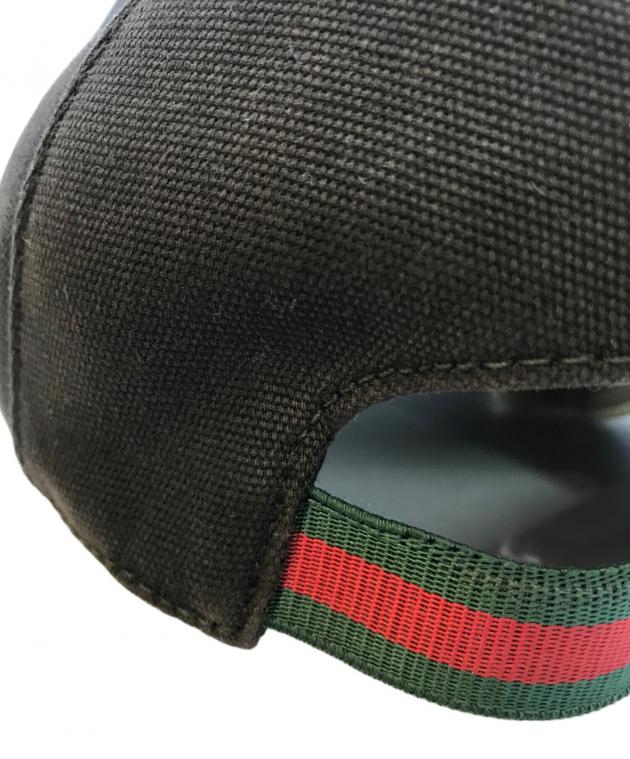 中古・古着通販】GUCCI (グッチ) キャップ 387554 ブラック｜ブランド