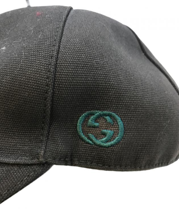 中古・古着通販】GUCCI (グッチ) キャップ 387554 ブラック｜ブランド
