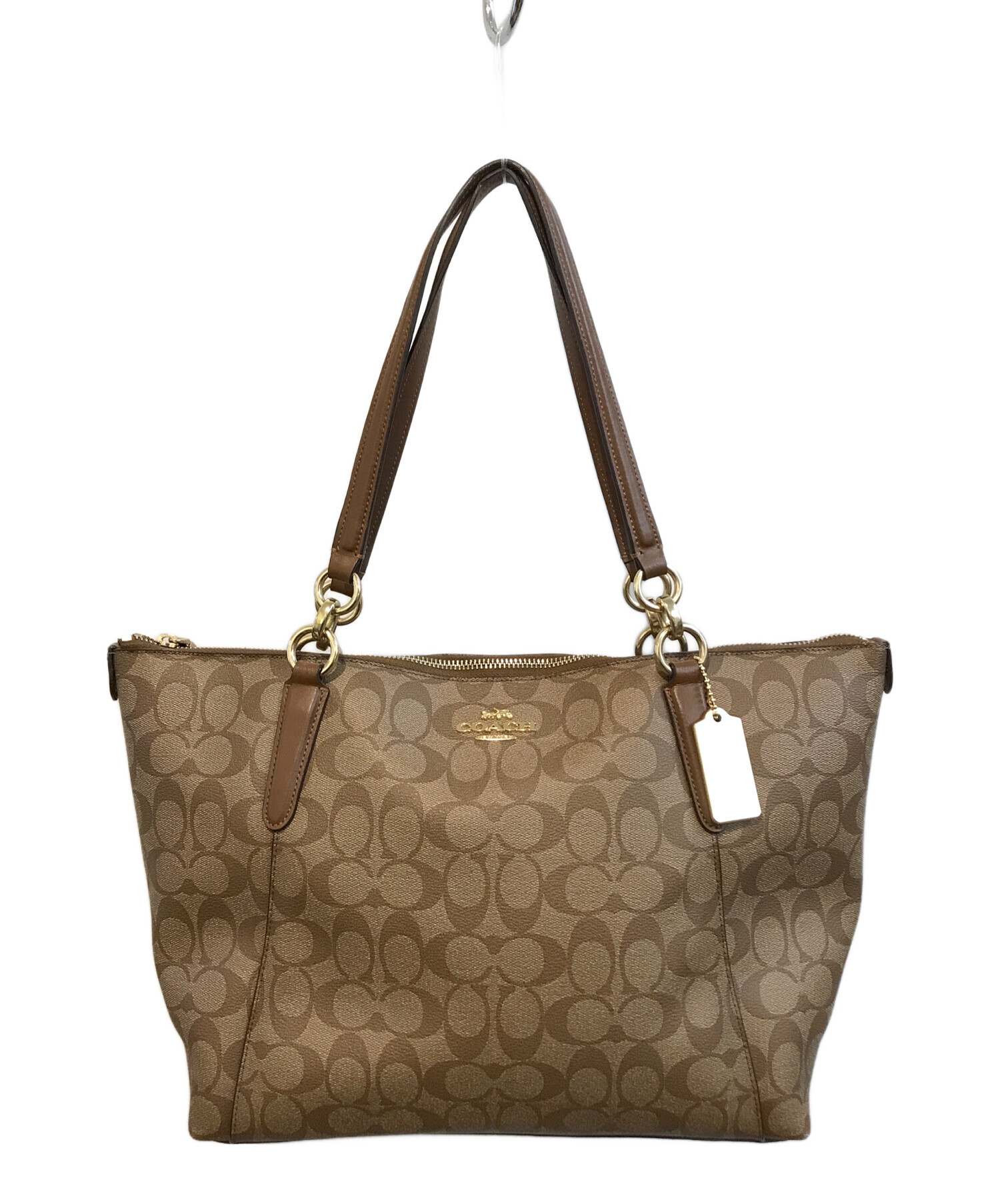COACH ブラウン トートバッグ　　　　　 ブラウンF58318 中古・古着通販】COACH (コーチ) トートバッグ F58318 ブラウン