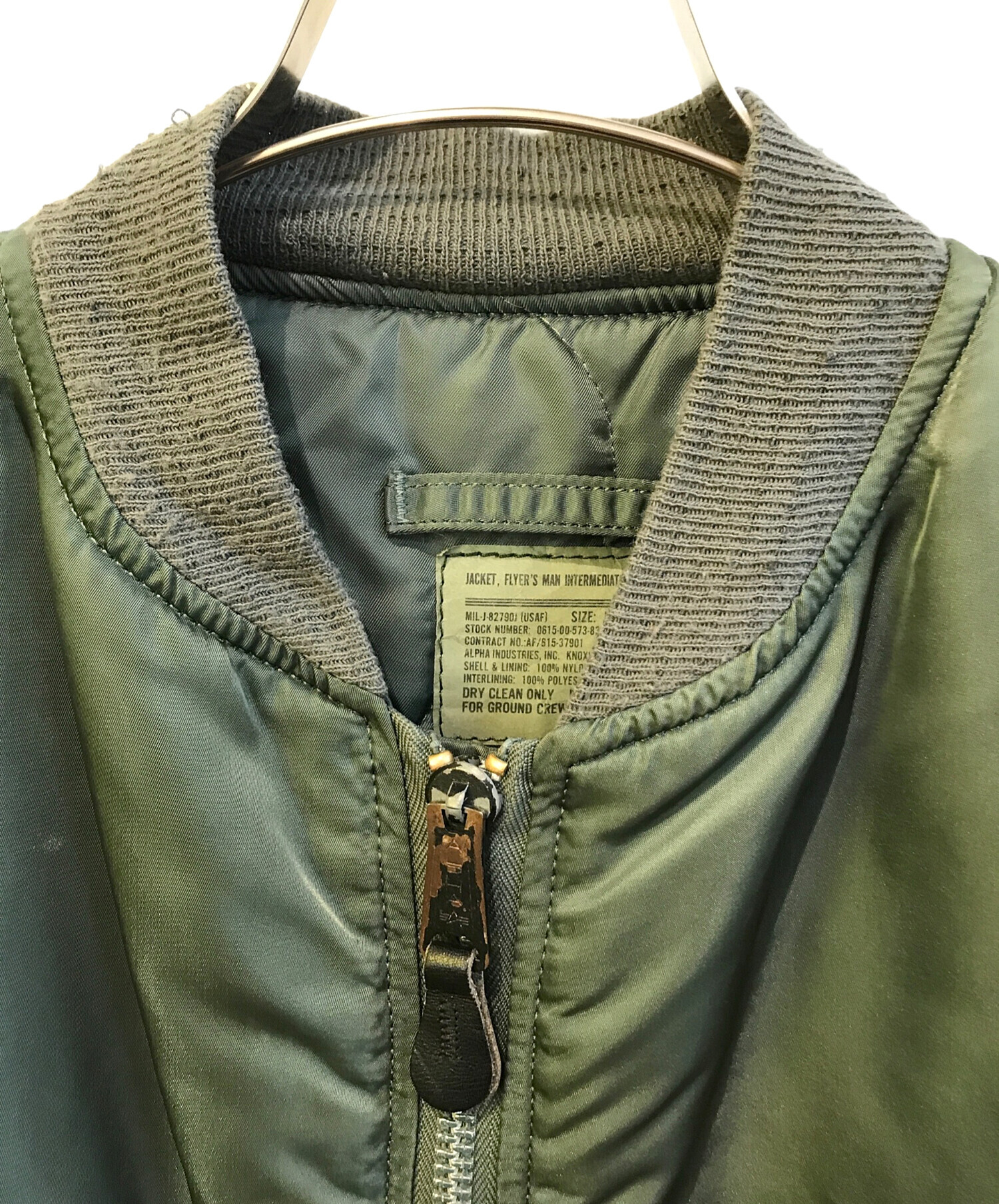 60's MA-1 L 1969年 MIL-J-8270D ALPHA 中古・古着通販】ALPHA (アルファ) MA-1ジャケット MIL-J-82790J