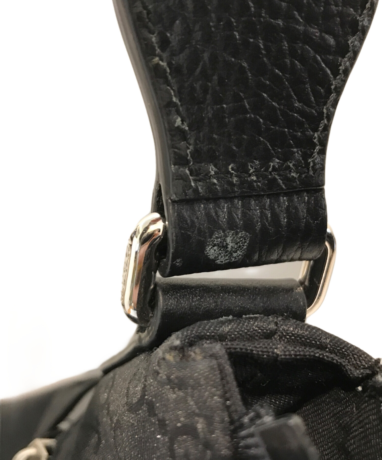 中古・古着通販】GUCCI (グッチ) ナイロンショルダーバッグ ブラック