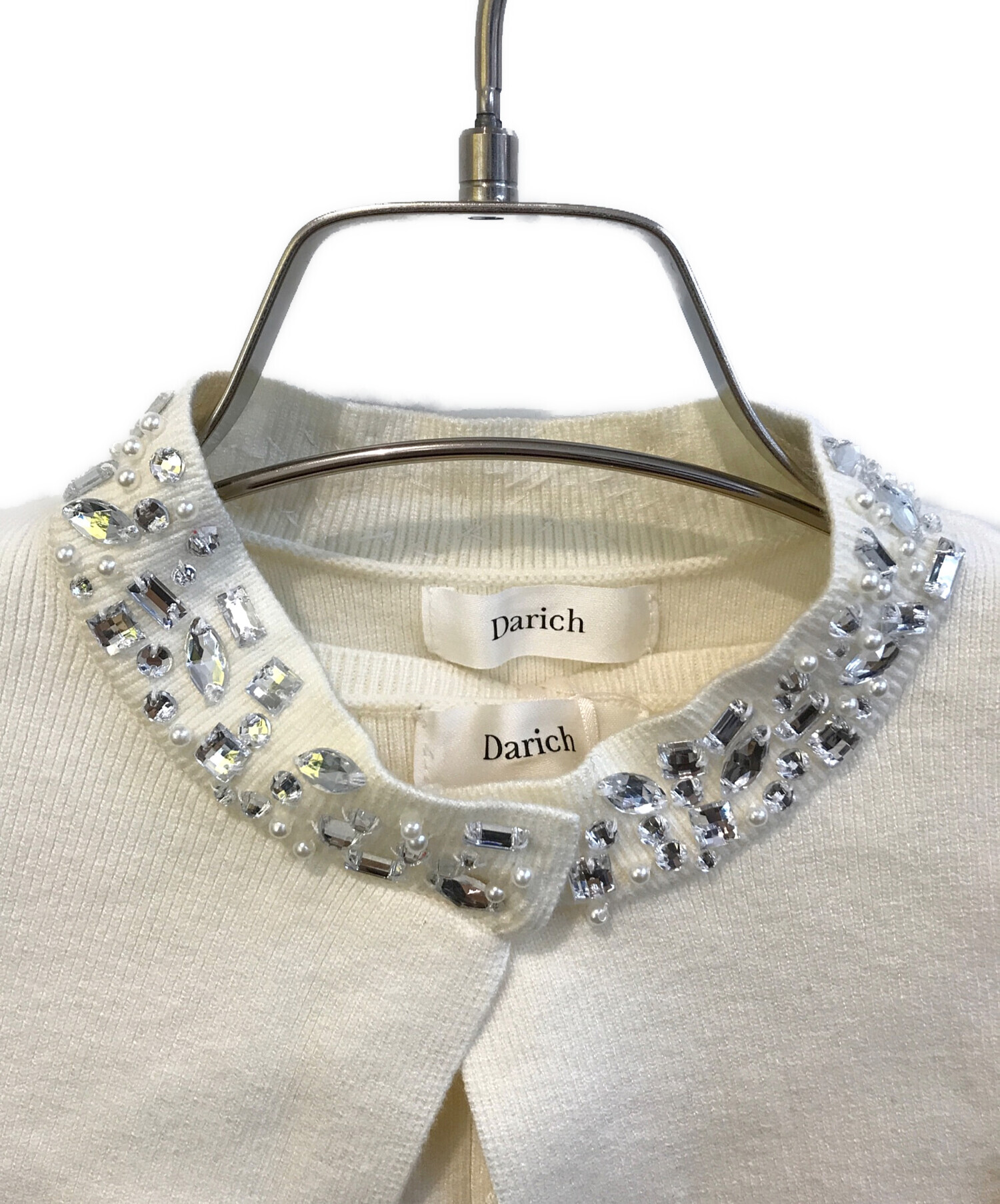 中古・古着通販】Darich (ダーリッチ) ビジューケープニットミニ