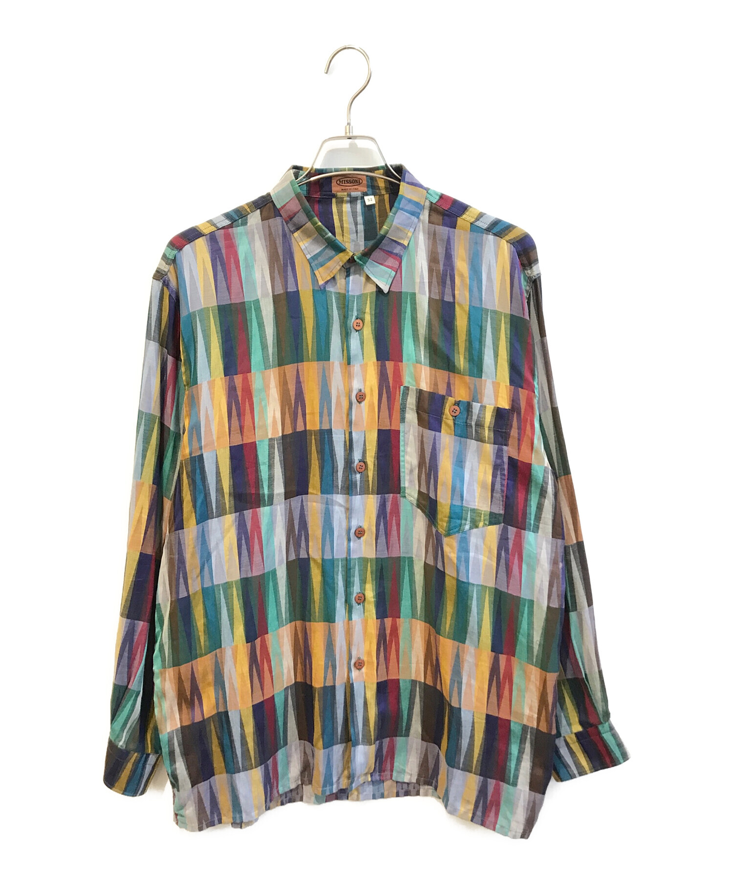 中古・古着通販】MISSONI (ミッソーニ) 総柄シャツ D-JK392 マルチ 