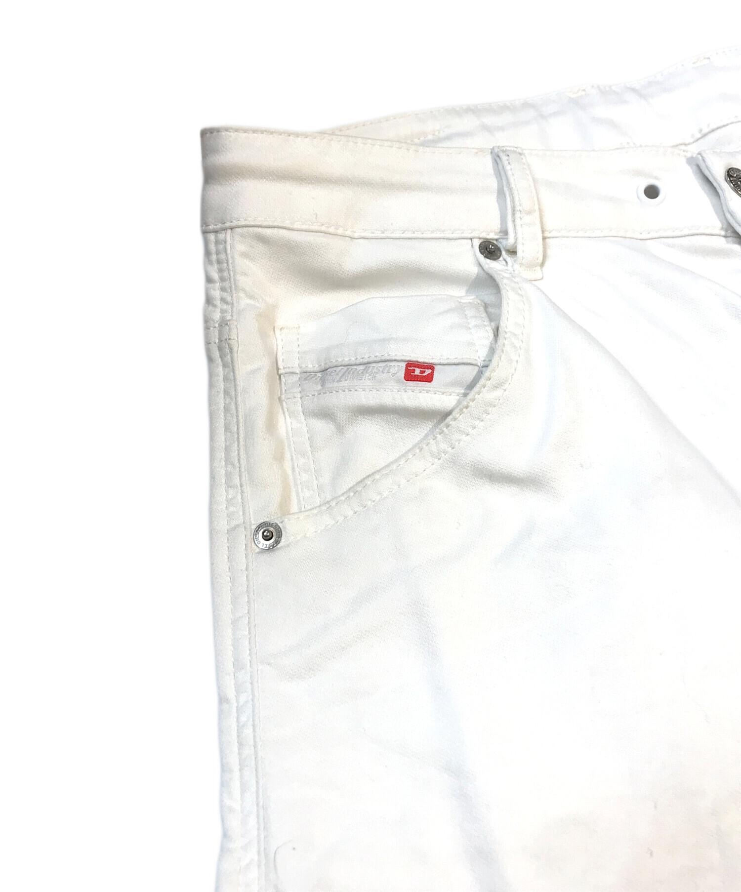 中古・古着通販】DIESEL (ディーゼル) デニムパンツ ホワイト サイズ