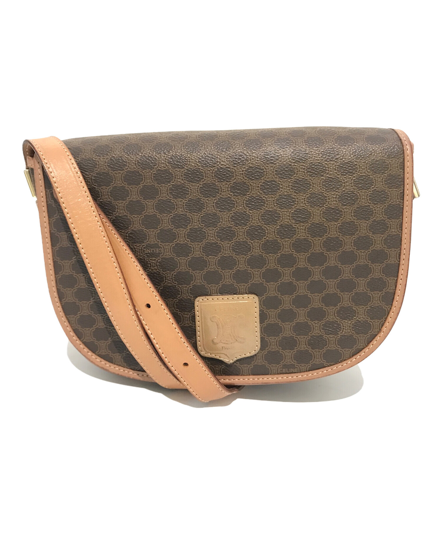 中古・古着通販】CELINE (セリーヌ) マカダム柄トリオンフショルダー