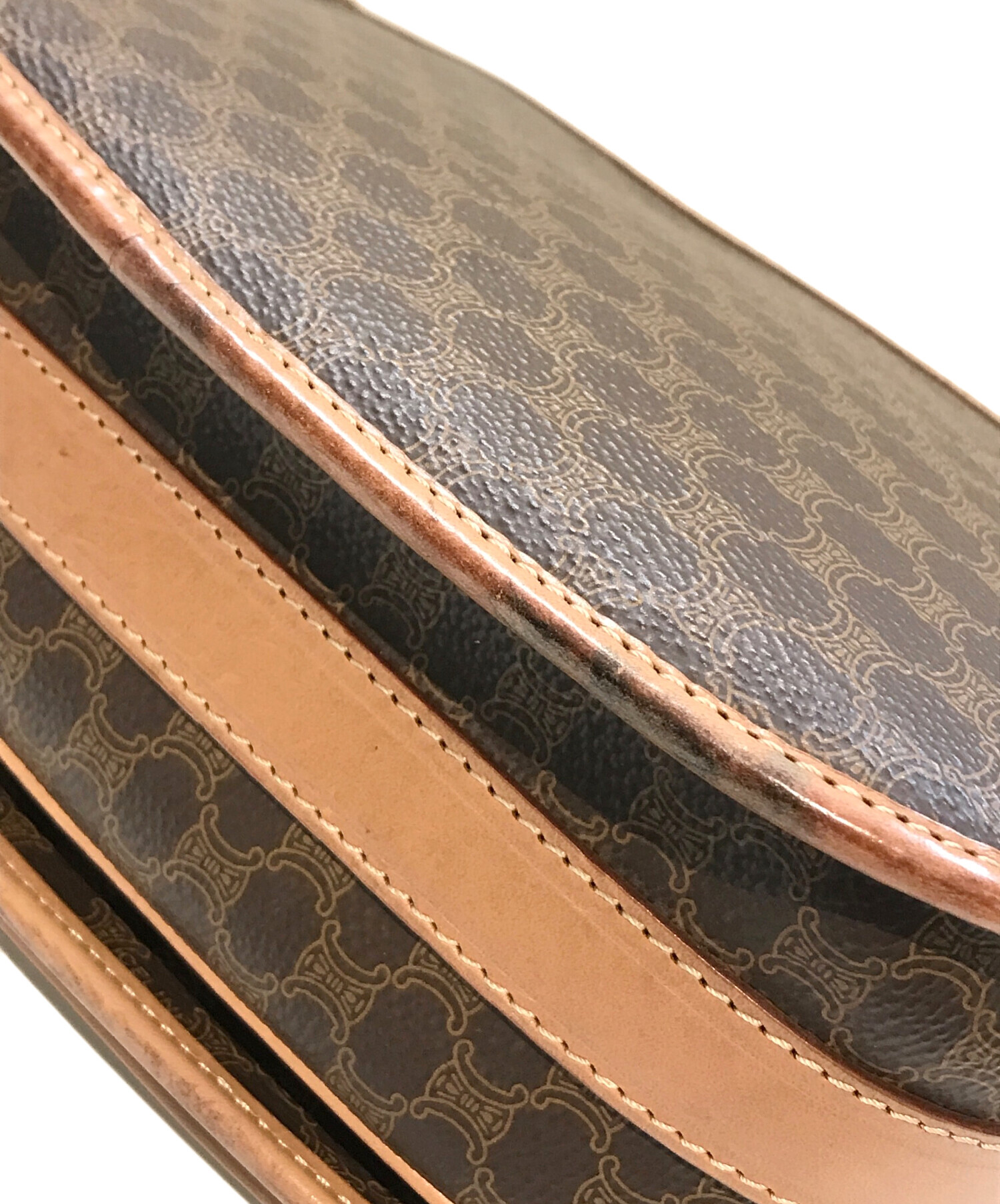 中古・古着通販】CELINE (セリーヌ) マカダム柄トリオンフショルダー