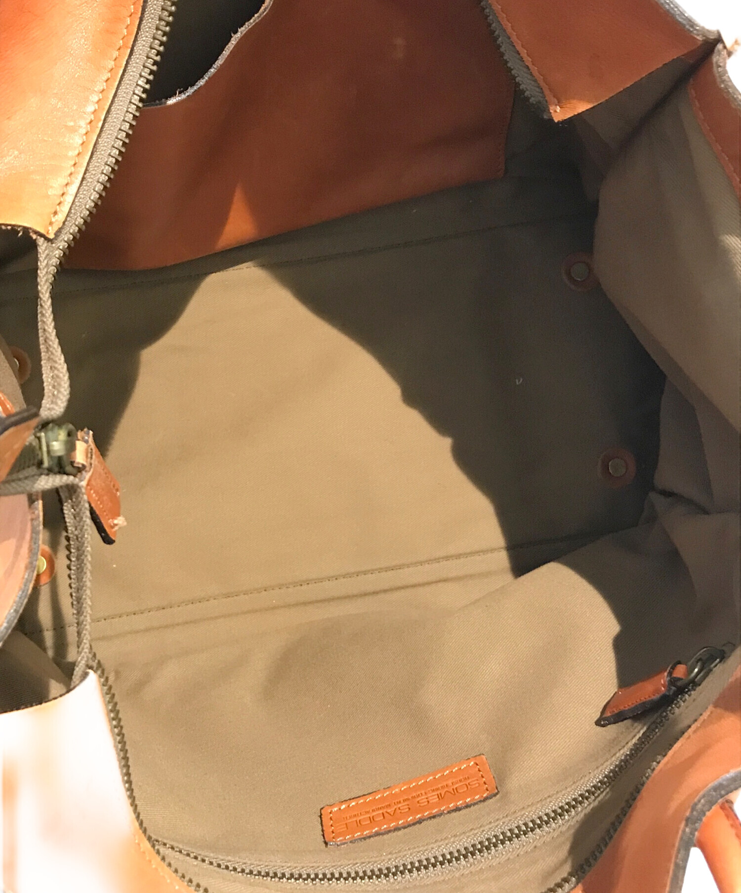 SOMES SADDLE レザー ショルダーバッグ ブラウン　未使用 中古・古着通販】Somes Saddle (ソメスサドル) レザートートバッグ