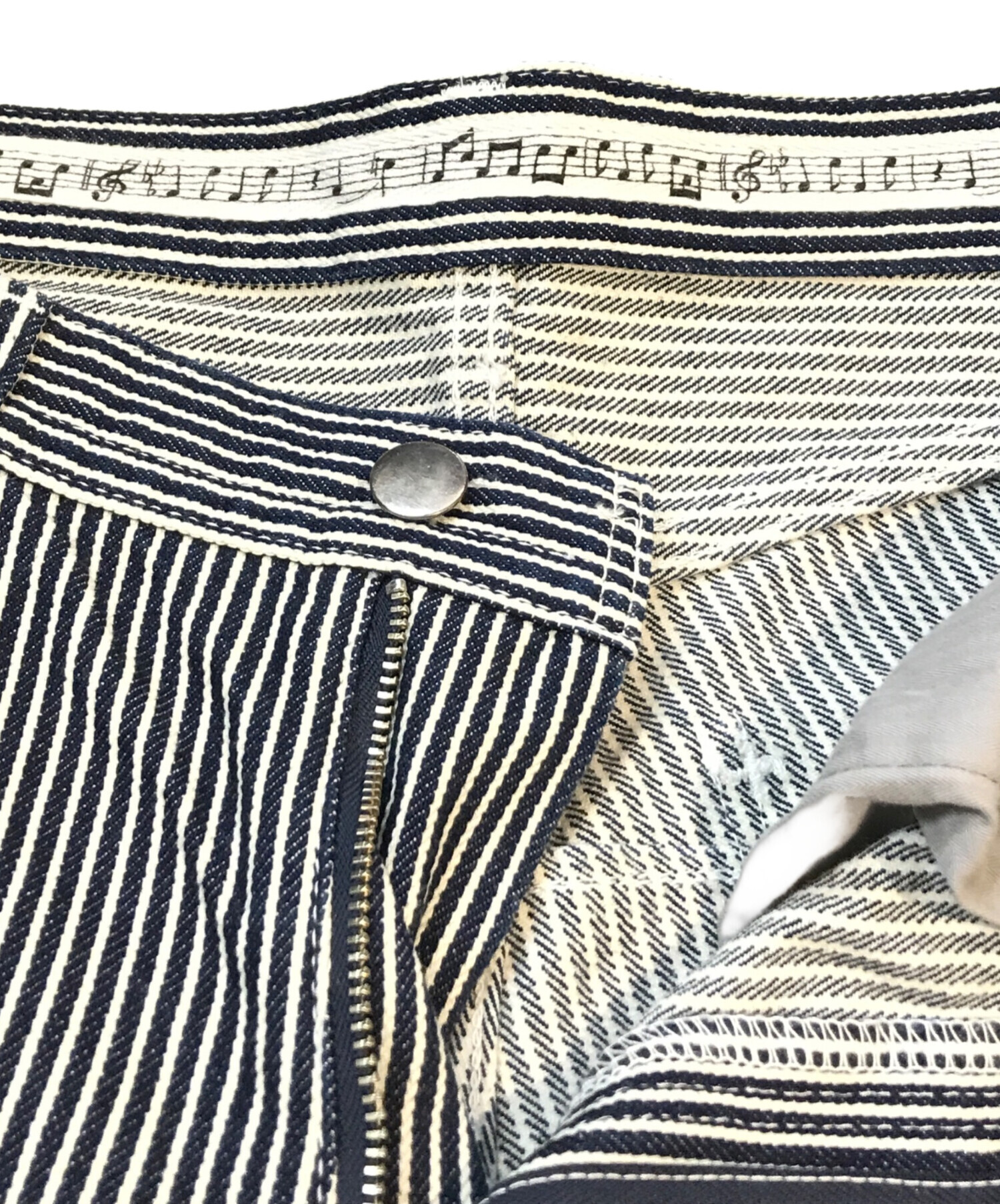 中古・古着通販】NUMBER (N)INE (ナンバーナイン) ヒッコリーパンツ