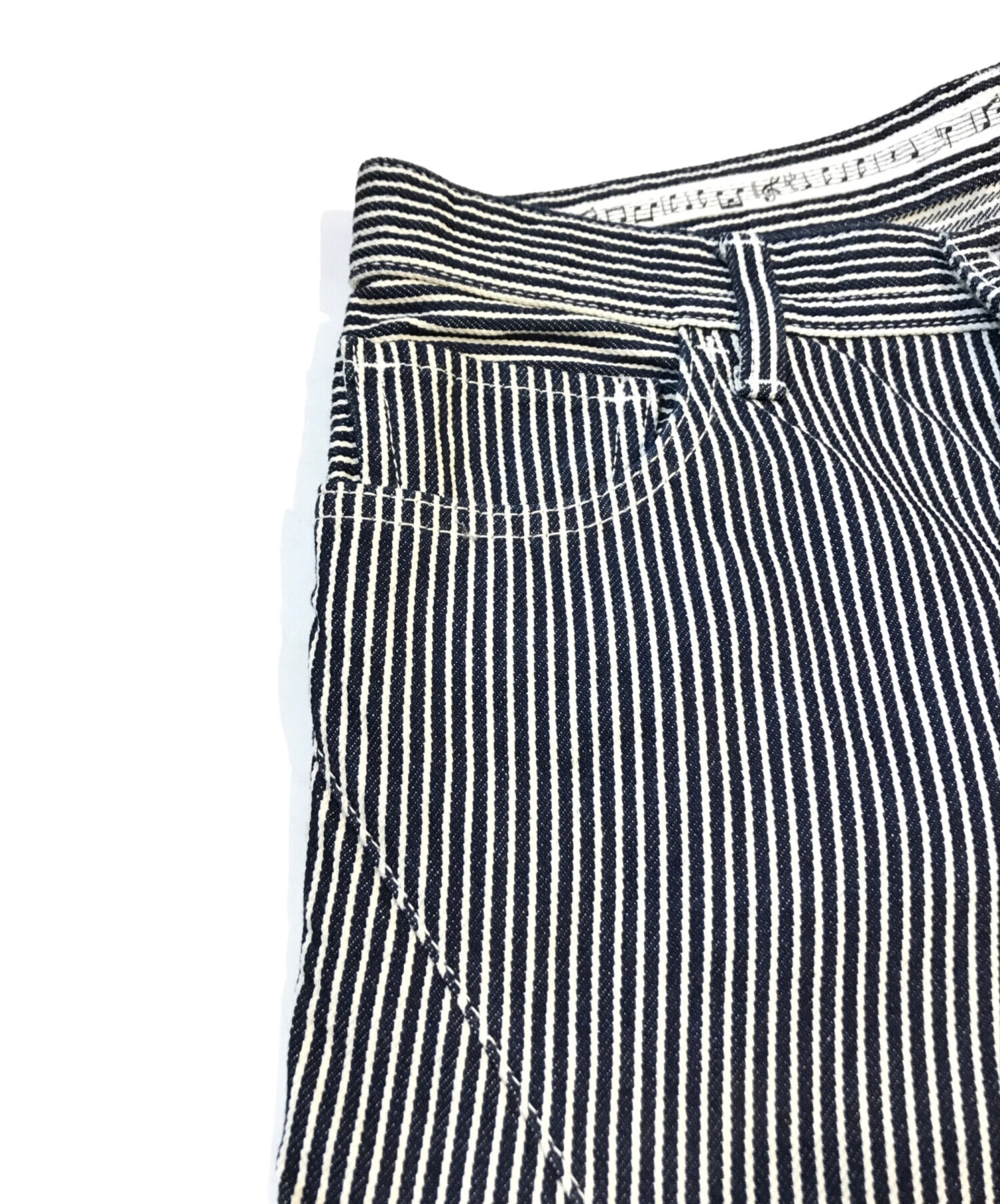 ジャンク品　ヒッコリー　デニムパンツ　ジーンズ　サイズＬ　ナンバーナイン 中古・古着通販】NUMBER (N)INE (ナンバーナイン) ヒッコリーパンツ