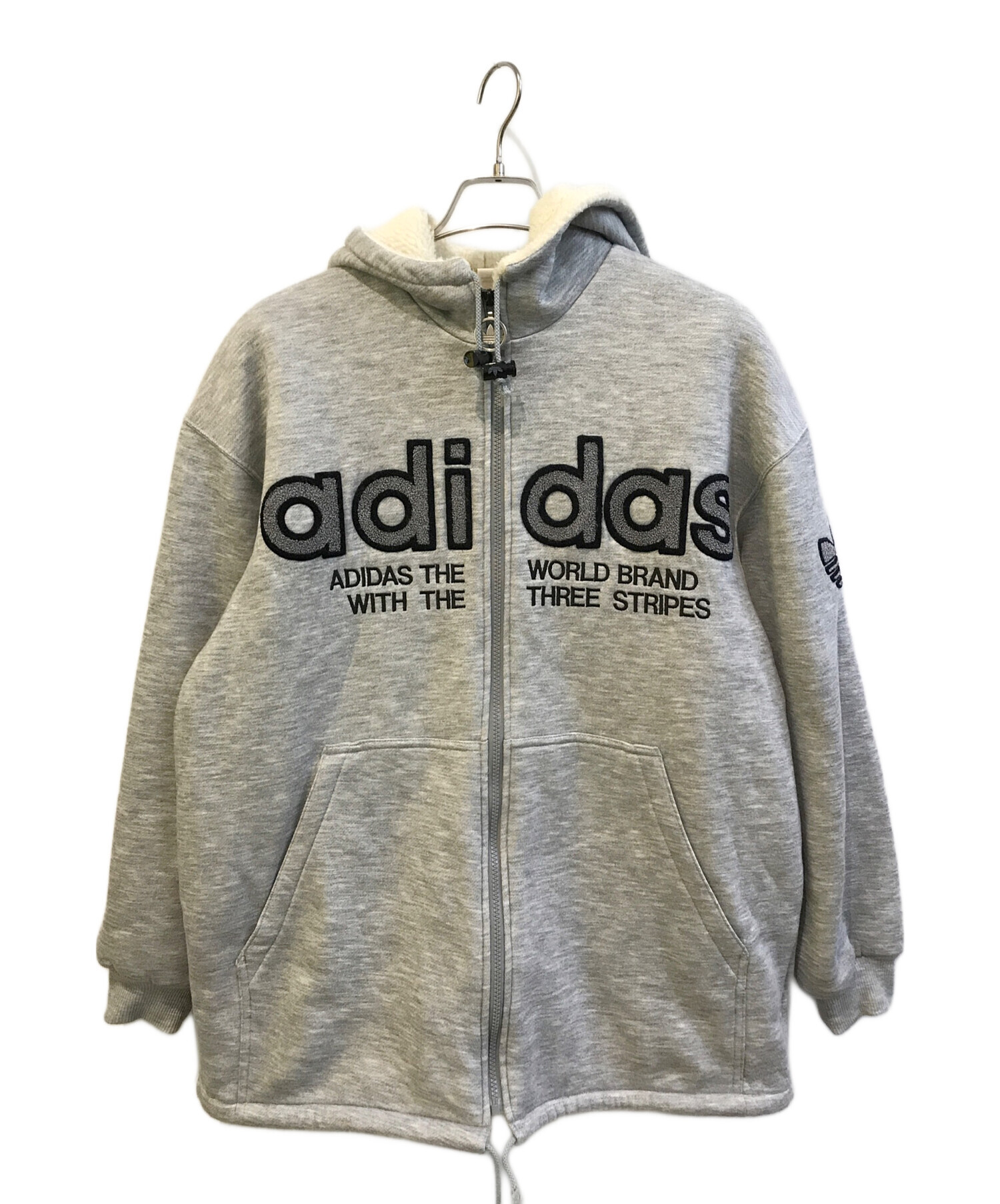 中古・古着通販】adidas (アディダス) ボアフードジップパーカー AA
