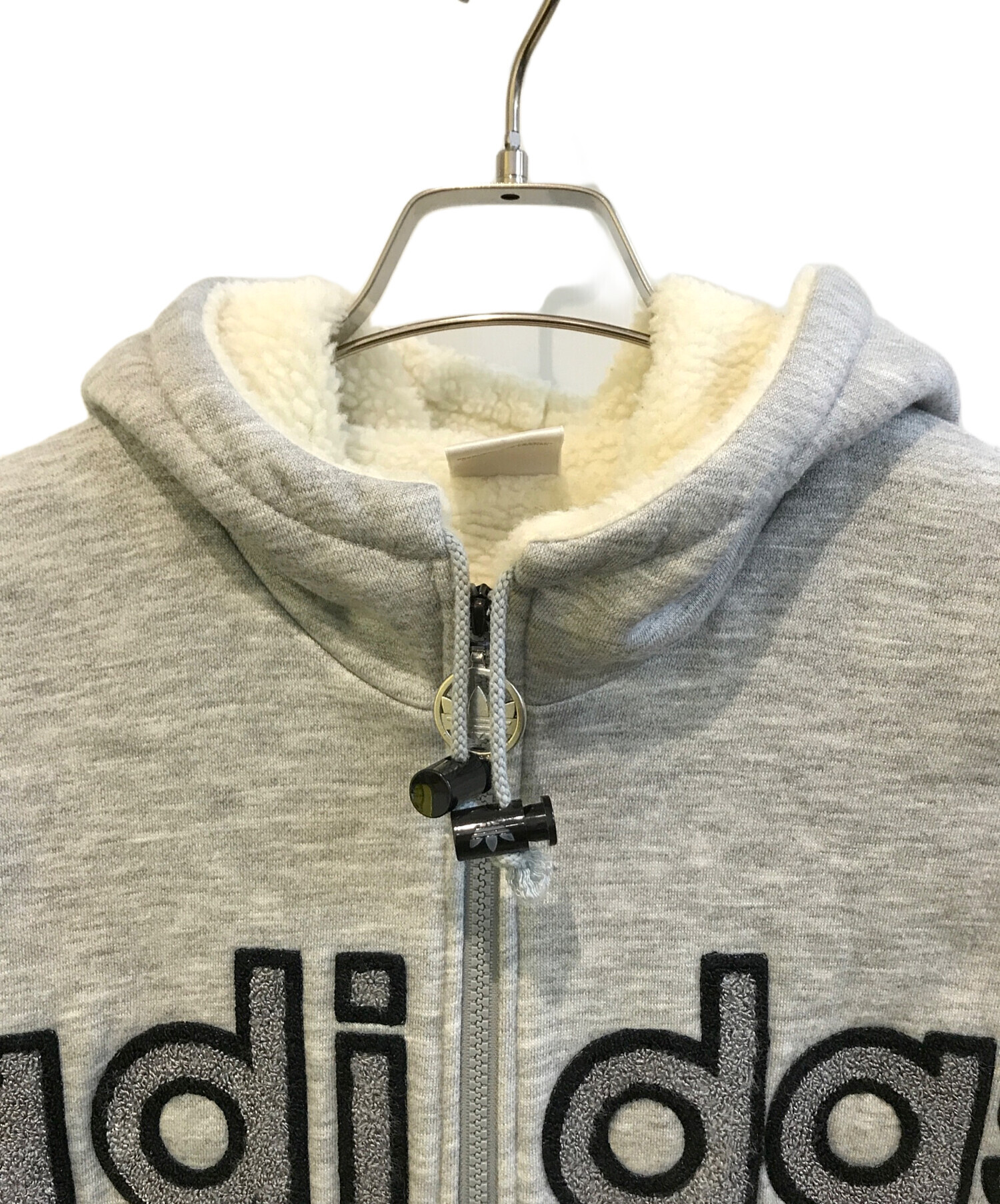 中古・古着通販】adidas (アディダス) ボアフードジップパーカー AA