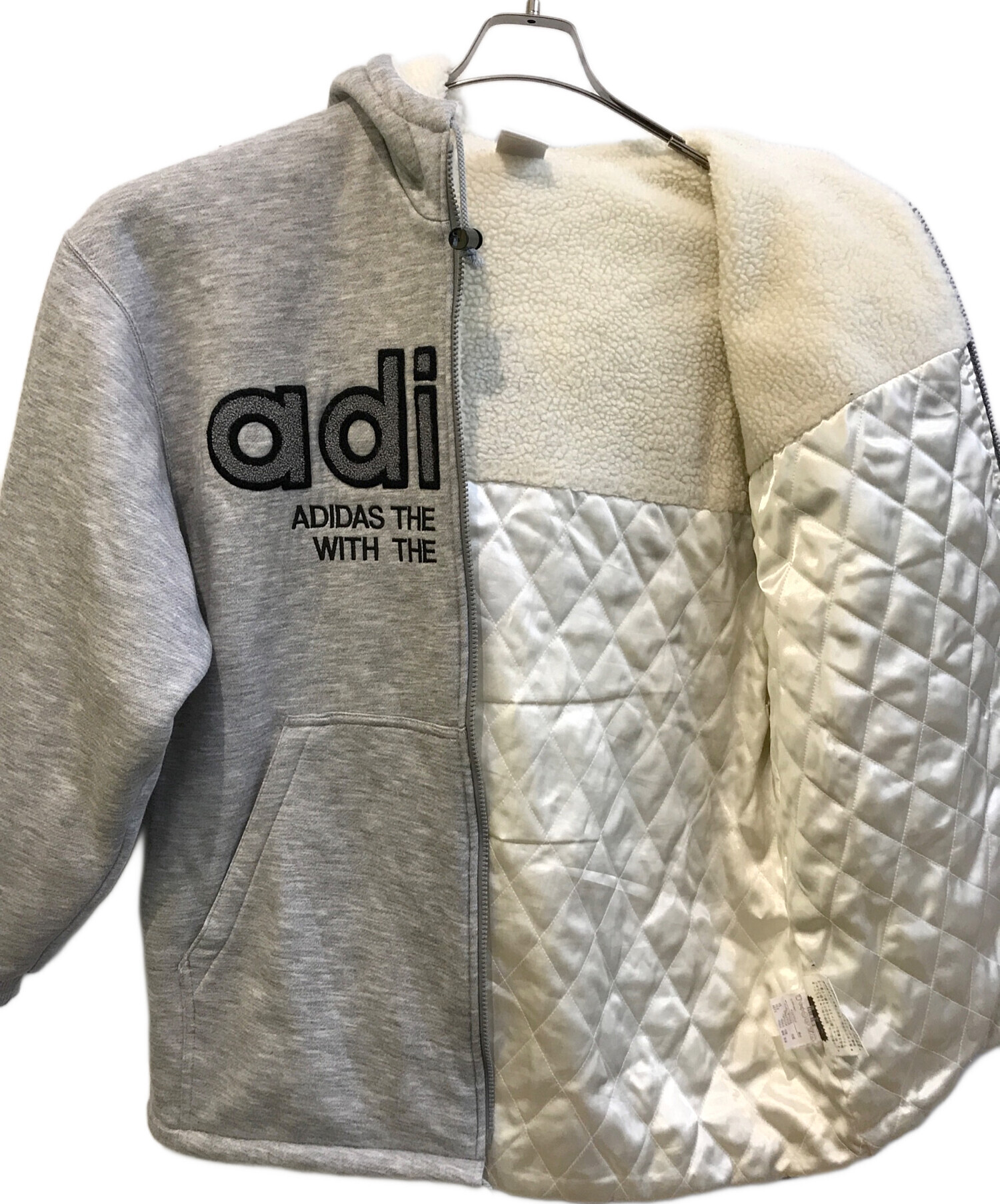 中古・古着通販】adidas (アディダス) ボアフードジップパーカー AA
