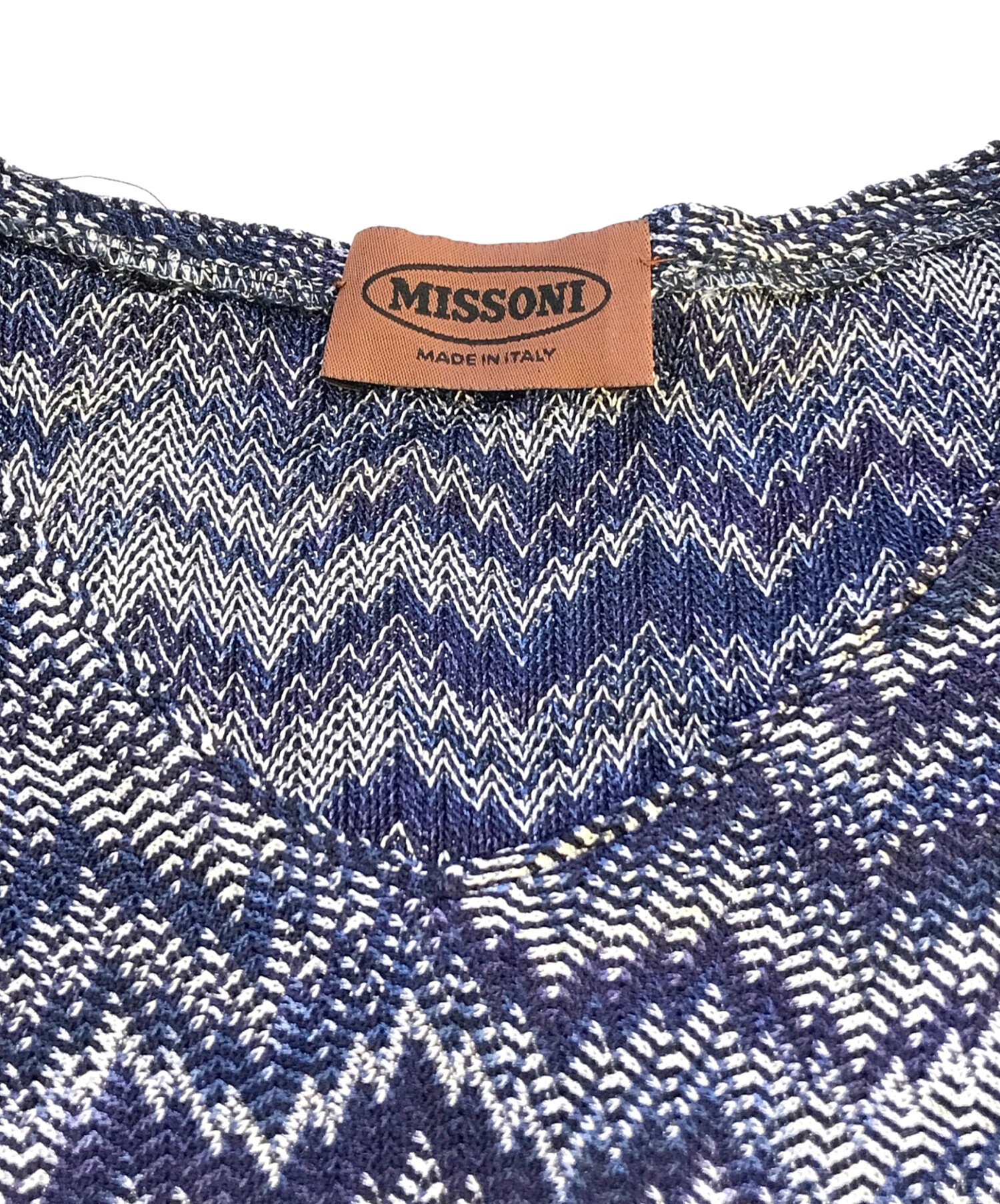 中古・古着通販】missoni (ミッソーニ) ニット ネイビー サイズ:54