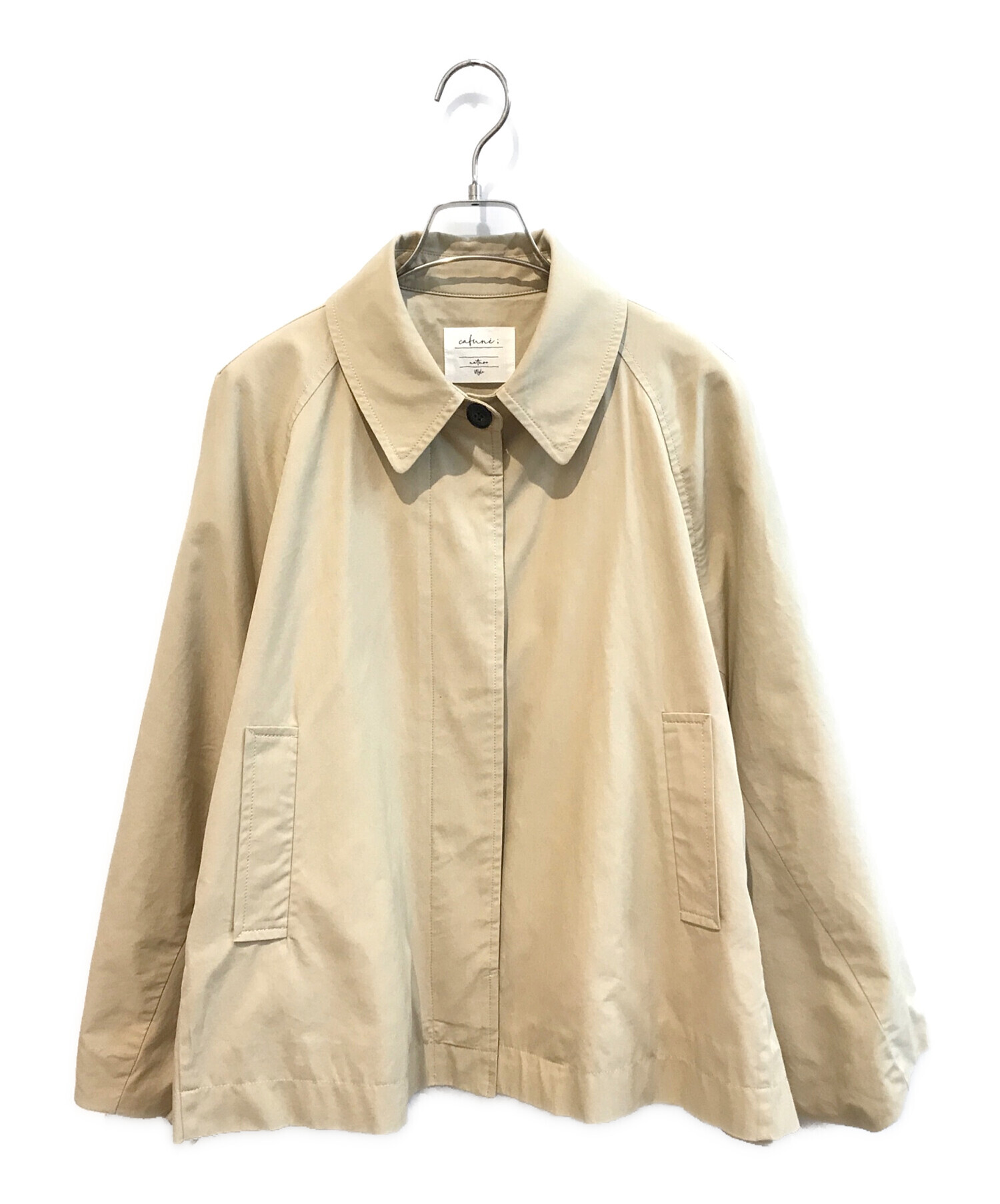 新品、未使用　cafune ベージュコート 中古・古着通販】CAFUNE (カフネ) ショートコート ベージュ サイズ:38