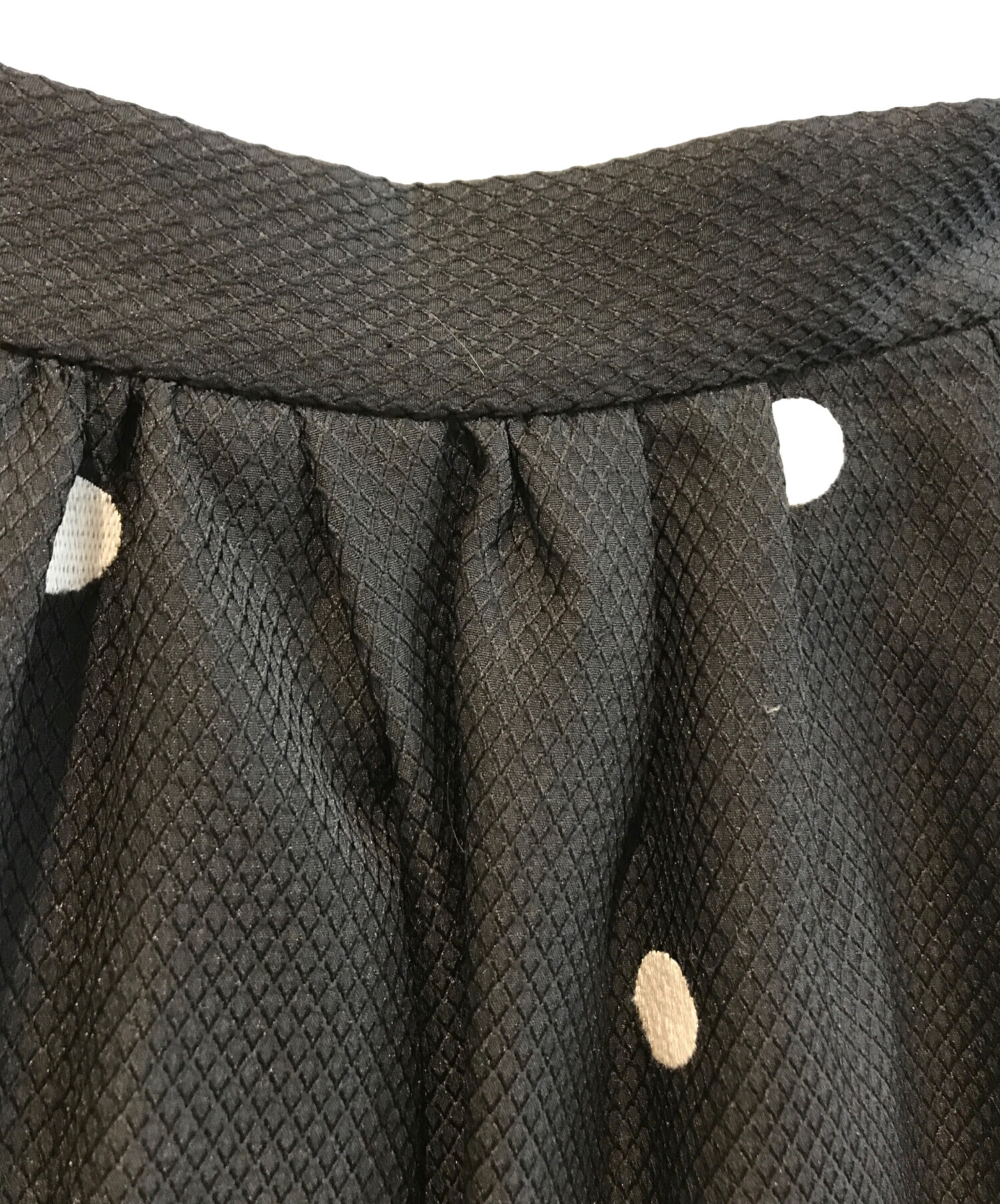 ♡ JUSGLITTYドット刺繍タックスカート♡ ドットスカートドッキング