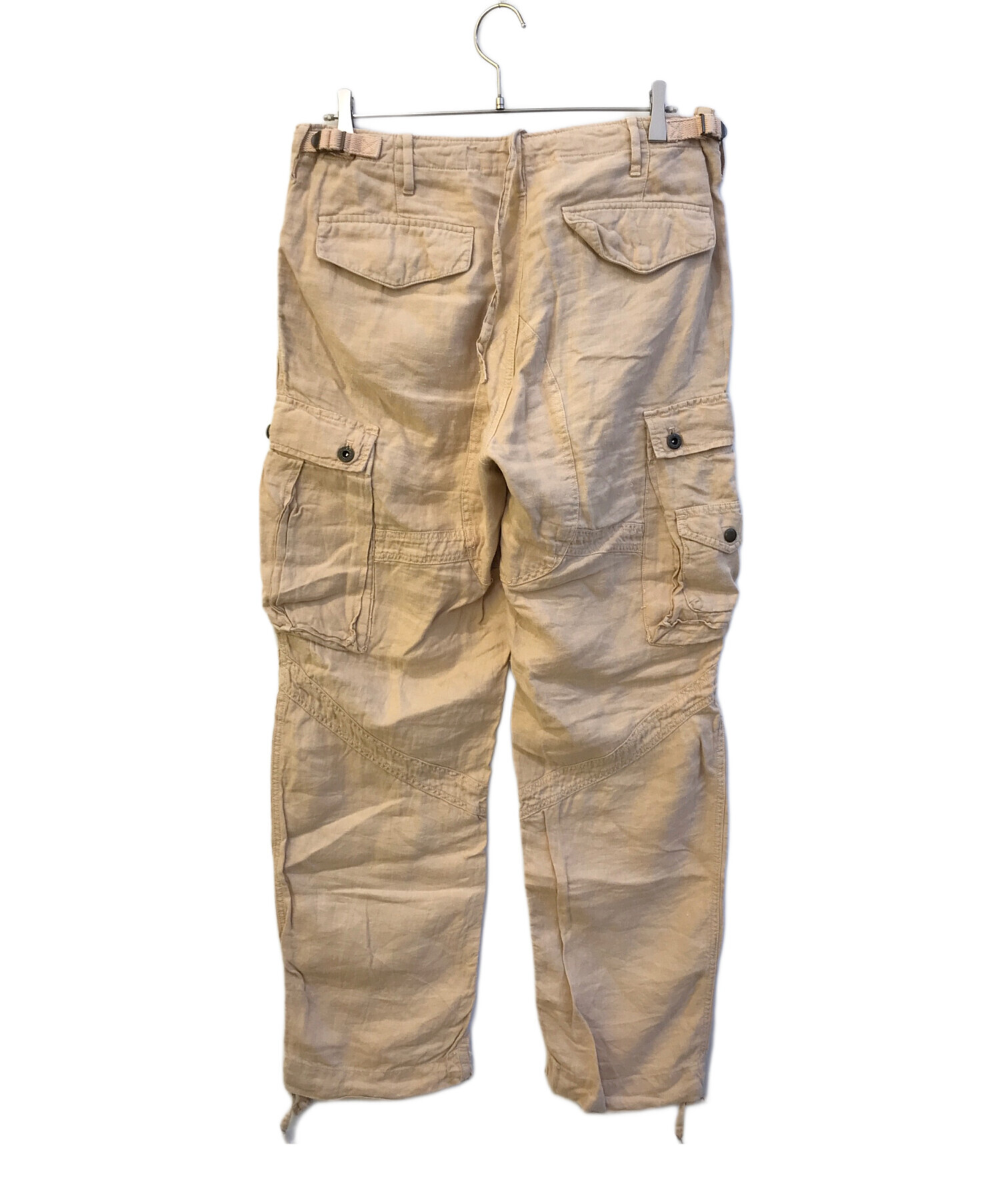 Polo by Ralph Lauren カーゴパンツ　ベージュ 中古・古着通販】POLO RALPH LAUREN (ポロ・ラルフローレン) リネン