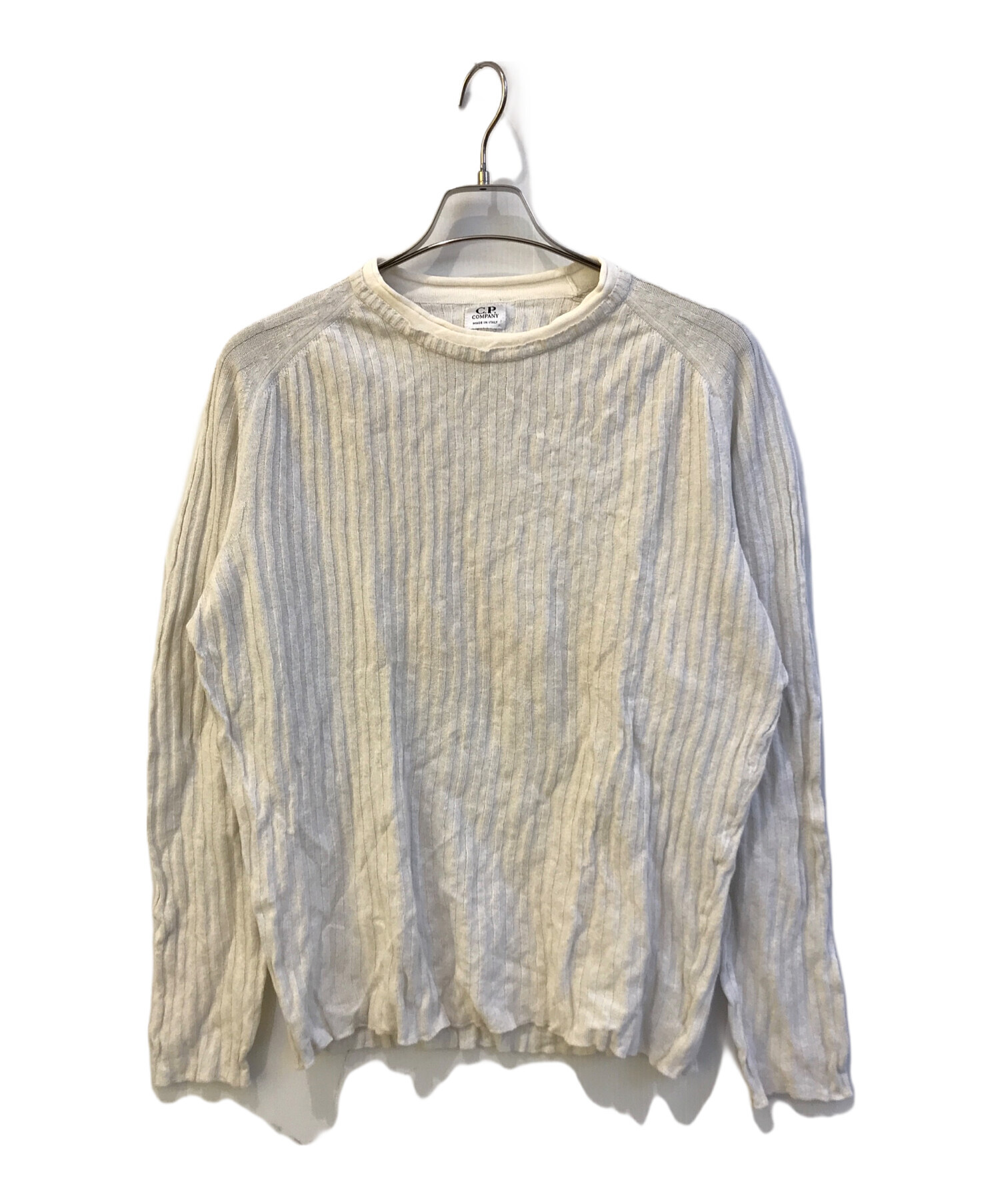 中古・古着通販】C.P COMPANY (シーピーカンパニー) ニット ホワイト 
