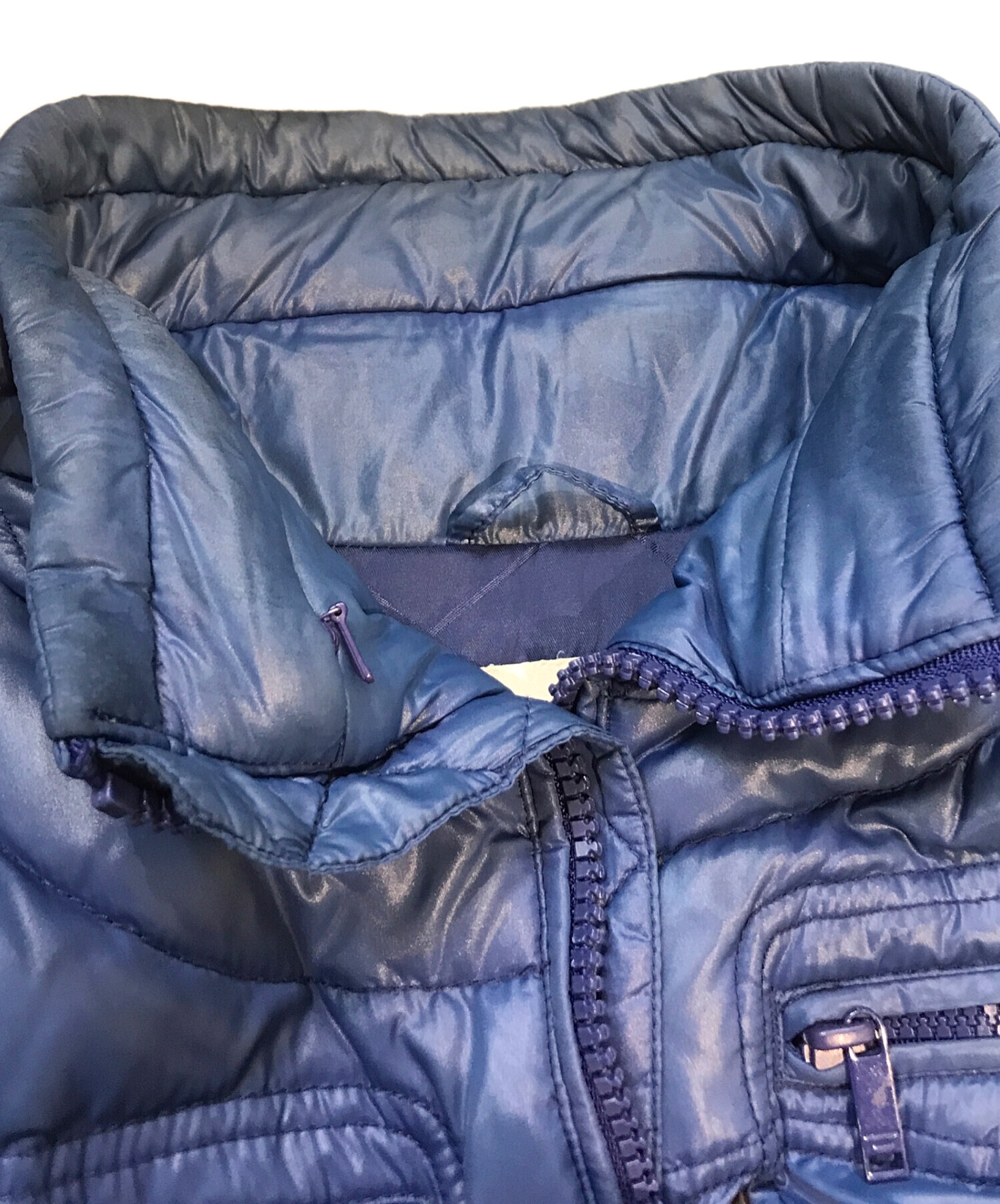 中古・古着通販】DIESEL (ディーゼル) ダウンベスト ブルー サイズ:S