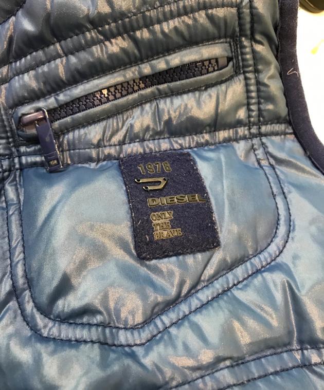 中古・古着通販】DIESEL (ディーゼル) ダウンベスト ブルー サイズ:S