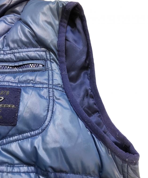 中古・古着通販】DIESEL (ディーゼル) ダウンベスト ブルー サイズ:S