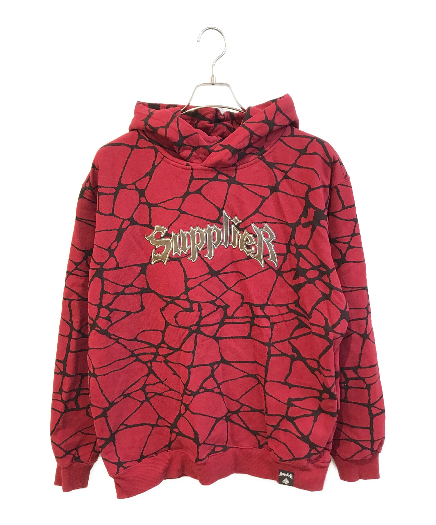 中古・古着通販】SUPPLIER (サプライヤー) Crack Hoodie レッド サイズ