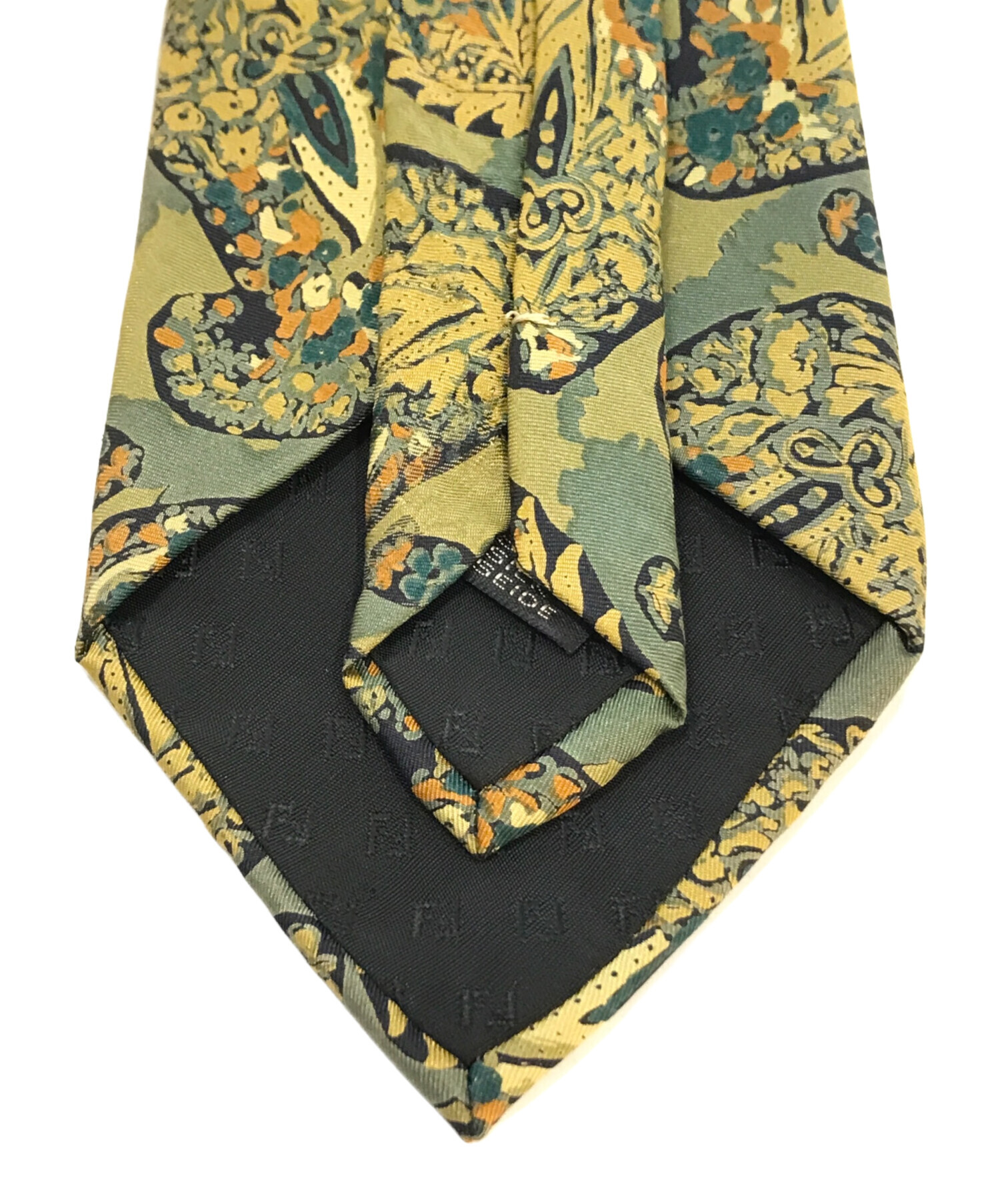 中古・古着通販】FENDI (フェンディ) ネクタイ オリーブ サイズ 中古・古着通販】FENDI (フェンディ) ネクタイ オリーブ サイズ