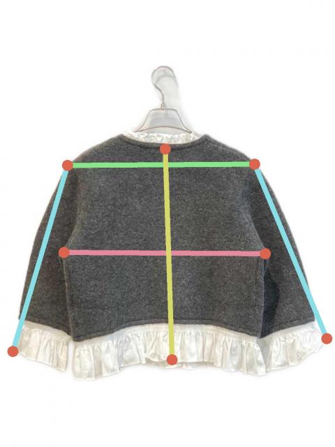 中古・古着通販】ZARA (ザラ) ポプリンコンビニットジャケット グレー