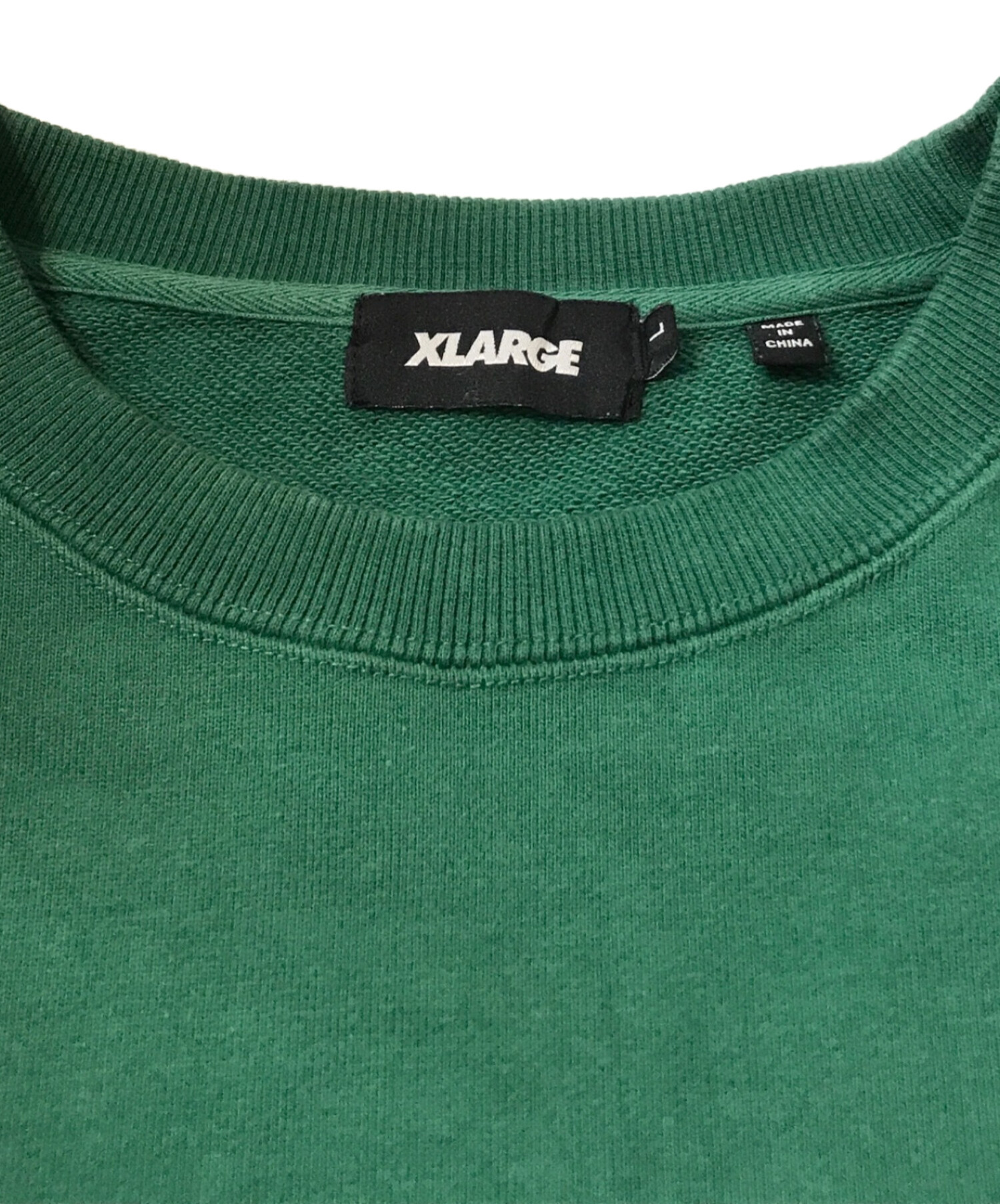 XLARGE crewneck グリーン Lサイズ 【公式通販】