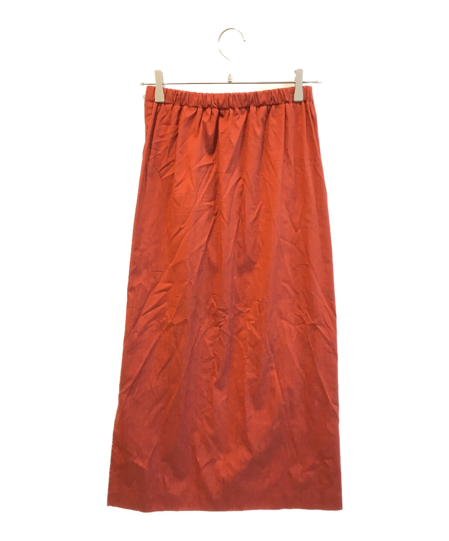 CABaN シルク ロングスカート 中古・古着通販】CABaN (キャバン) シルクネップストレッチ ロング