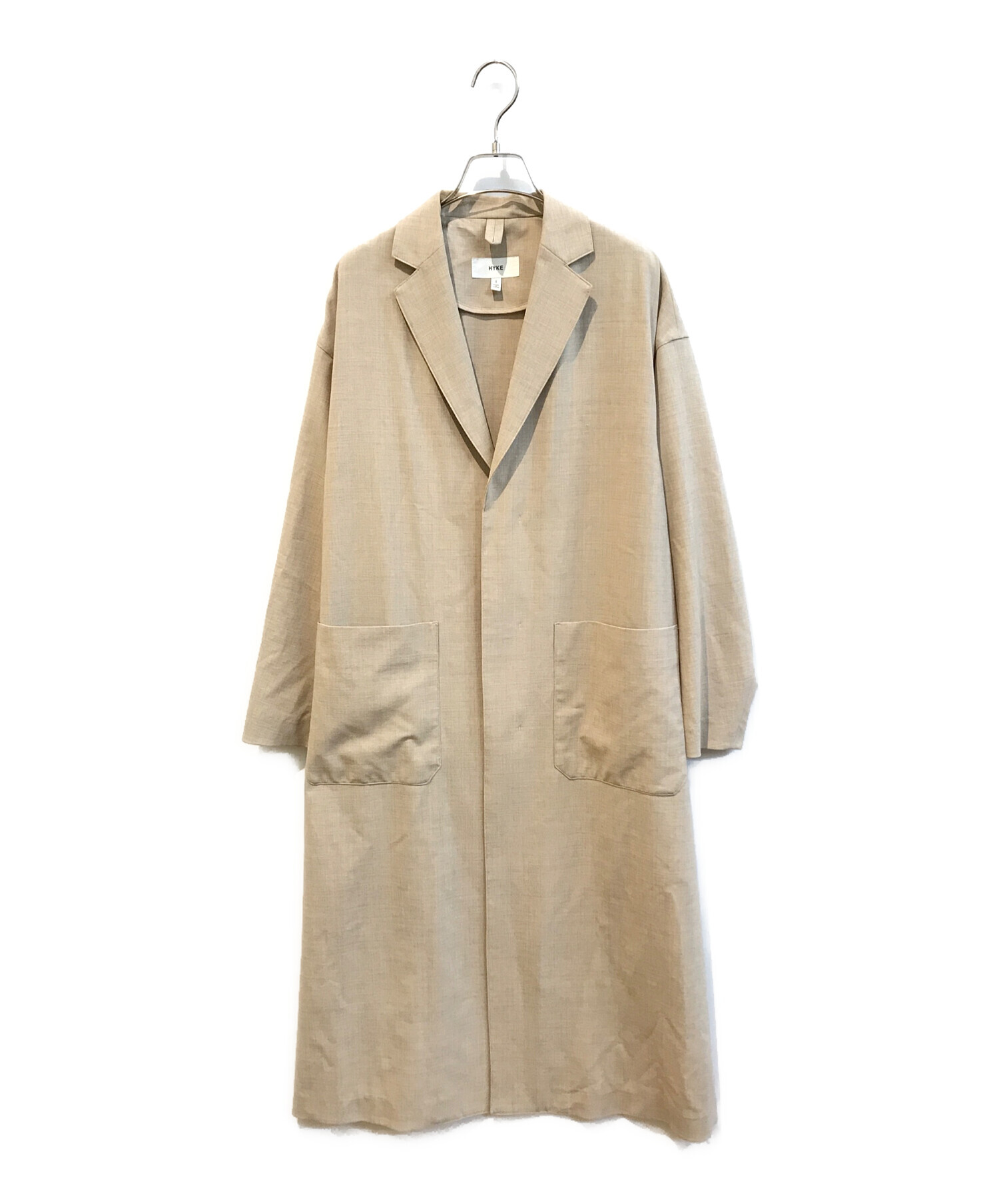 中古・古着通販】HYKE (ハイク) STRETCH TROPICAL SHOP COAT 211-17284