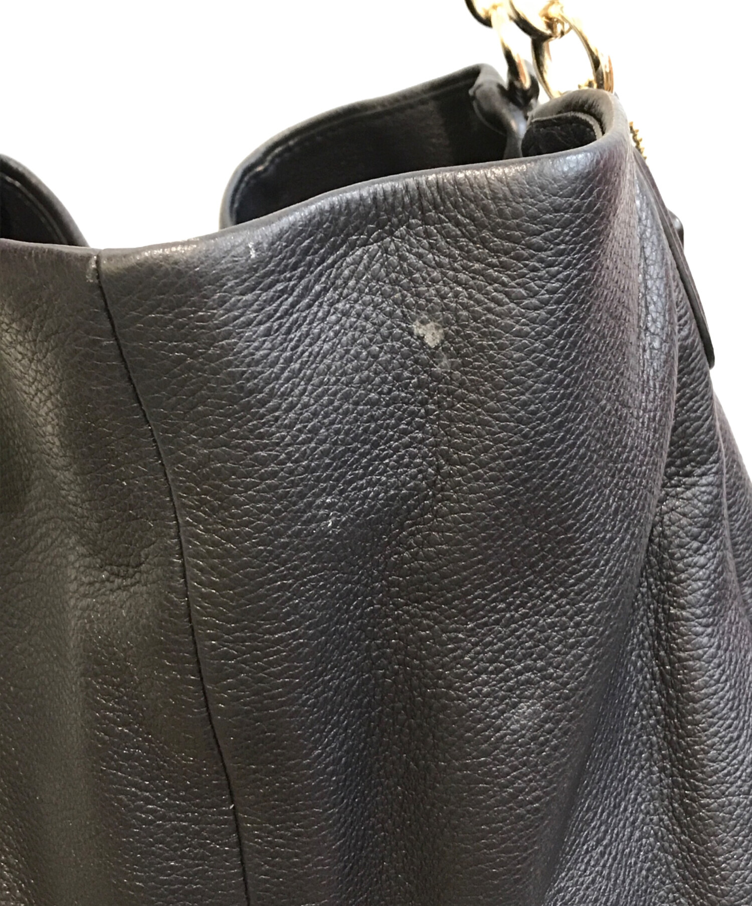 コーチ　ショルダーバッグ　フィービー　レザー　黒　チャーム　F35723 COACH コーチ F35723 ラグジュアリー ペブルド レザー フィービー