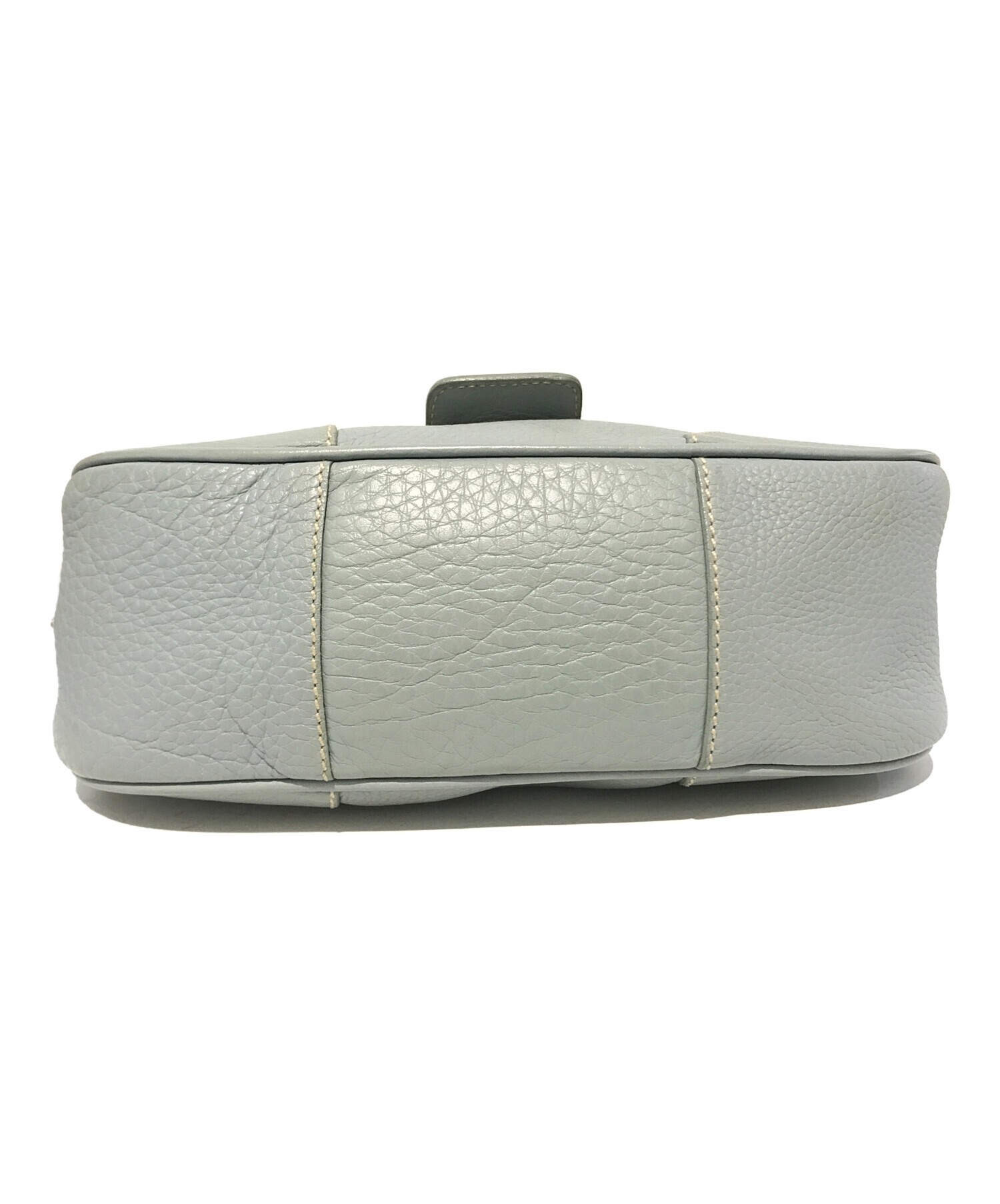 中古・古着通販】PRADA (プラダ) レザーハンドバッグ スカイブルー