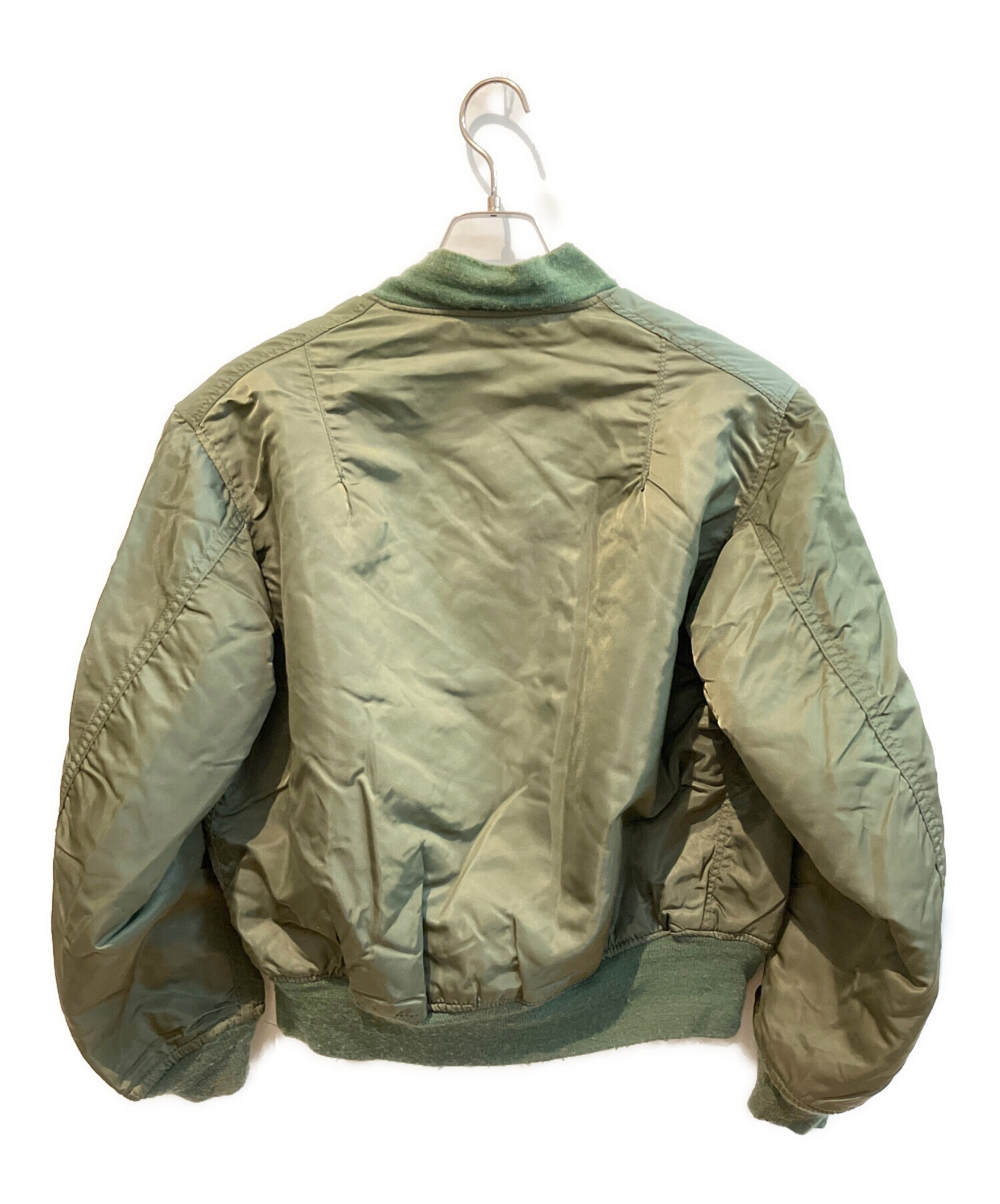 中古・古着通販】ALPHA (アルファ) MA-1ジャケット グリーン サイズ