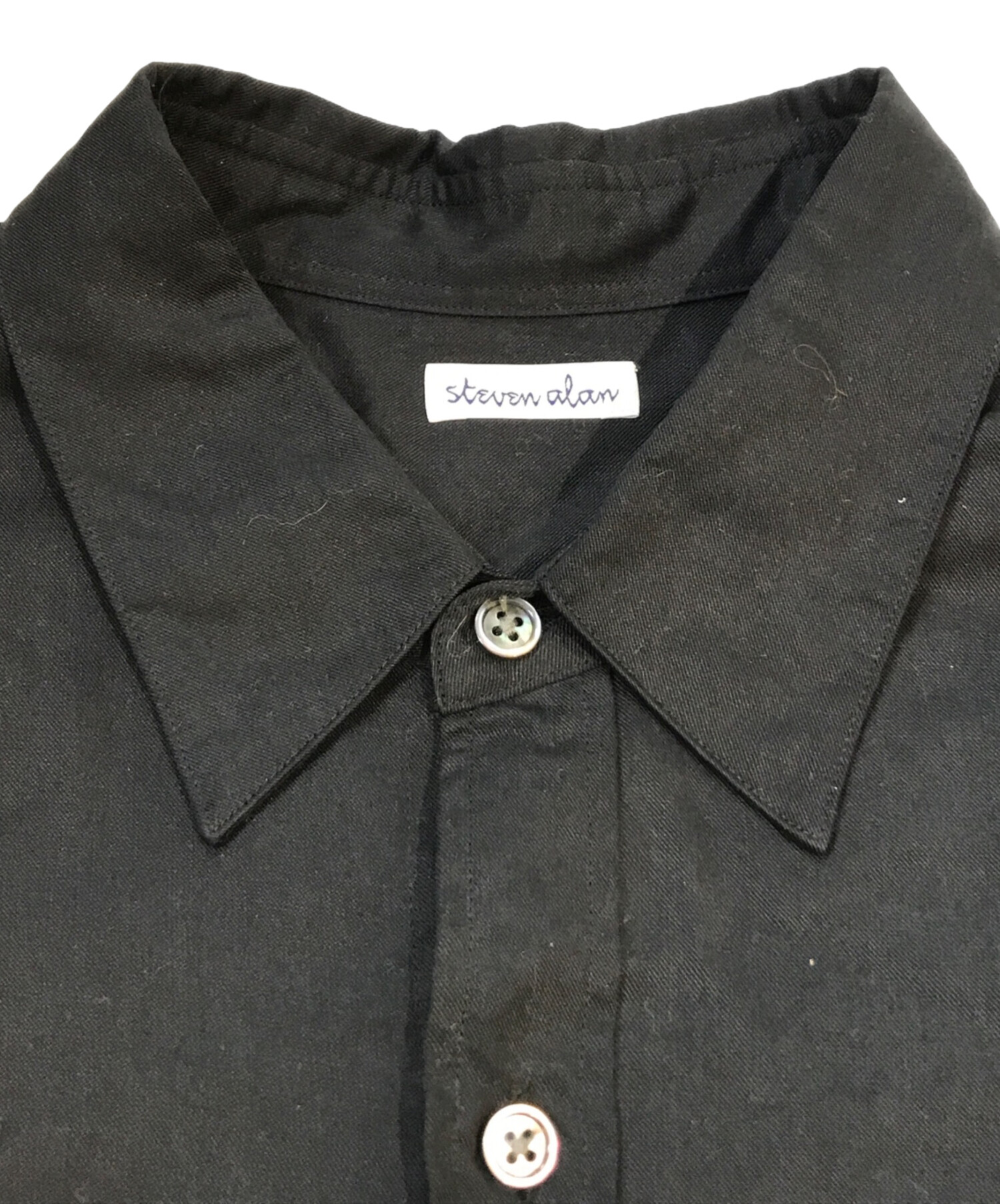 中古・古着通販】STEVEN ALAN (スティーブンアラン) シャツ ブラック 