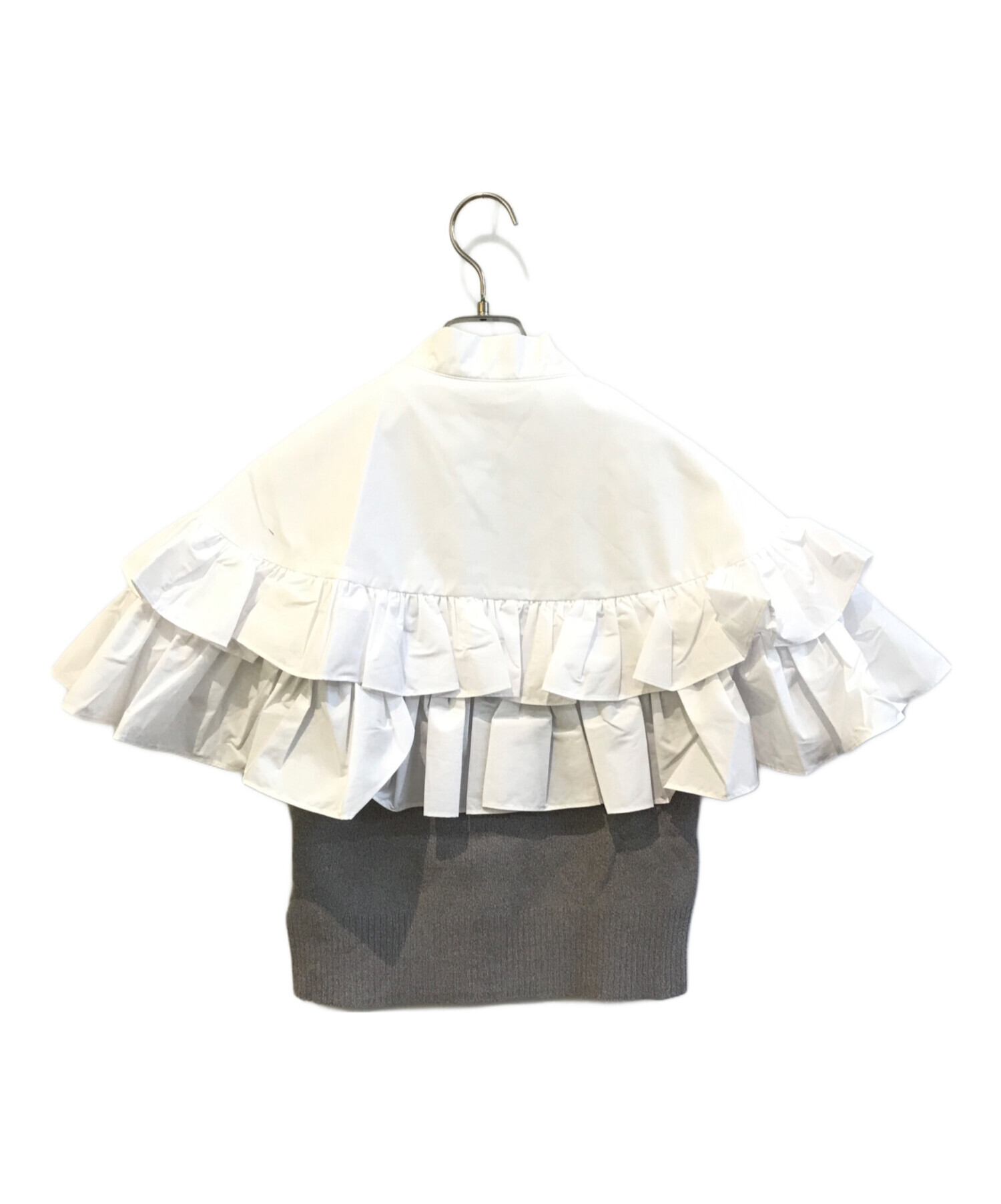 中古・古着通販】Bibiy. (ビビィ) RUE FRILL KNIT B51-KN074GYF グレー