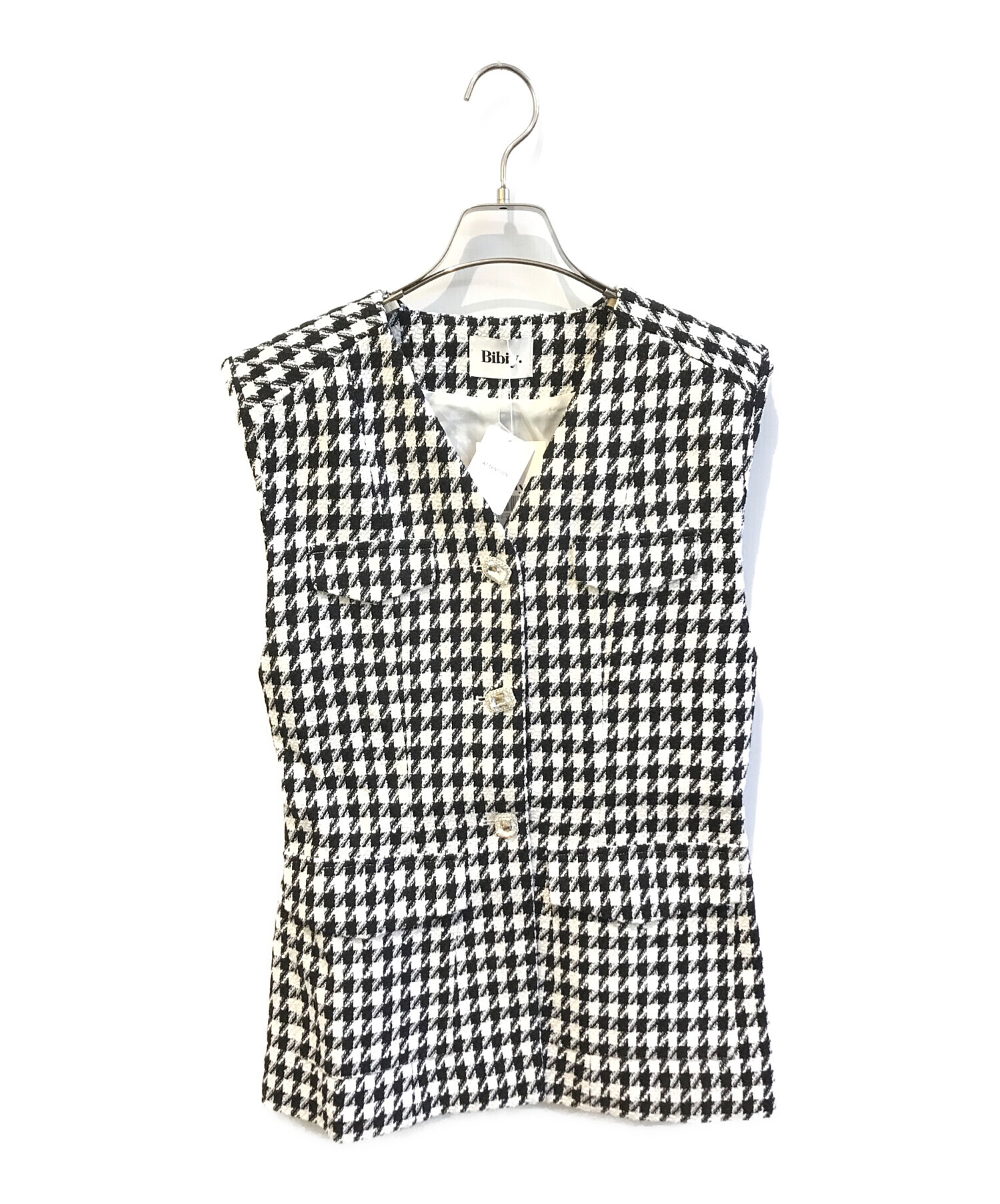 FRAN VEST Bibiy 新品　新作　千鳥柄　ベスト FRAN VEST Bibiy 新品 新作 千鳥柄 ベストの通販 by momo's shop｜ラクマ