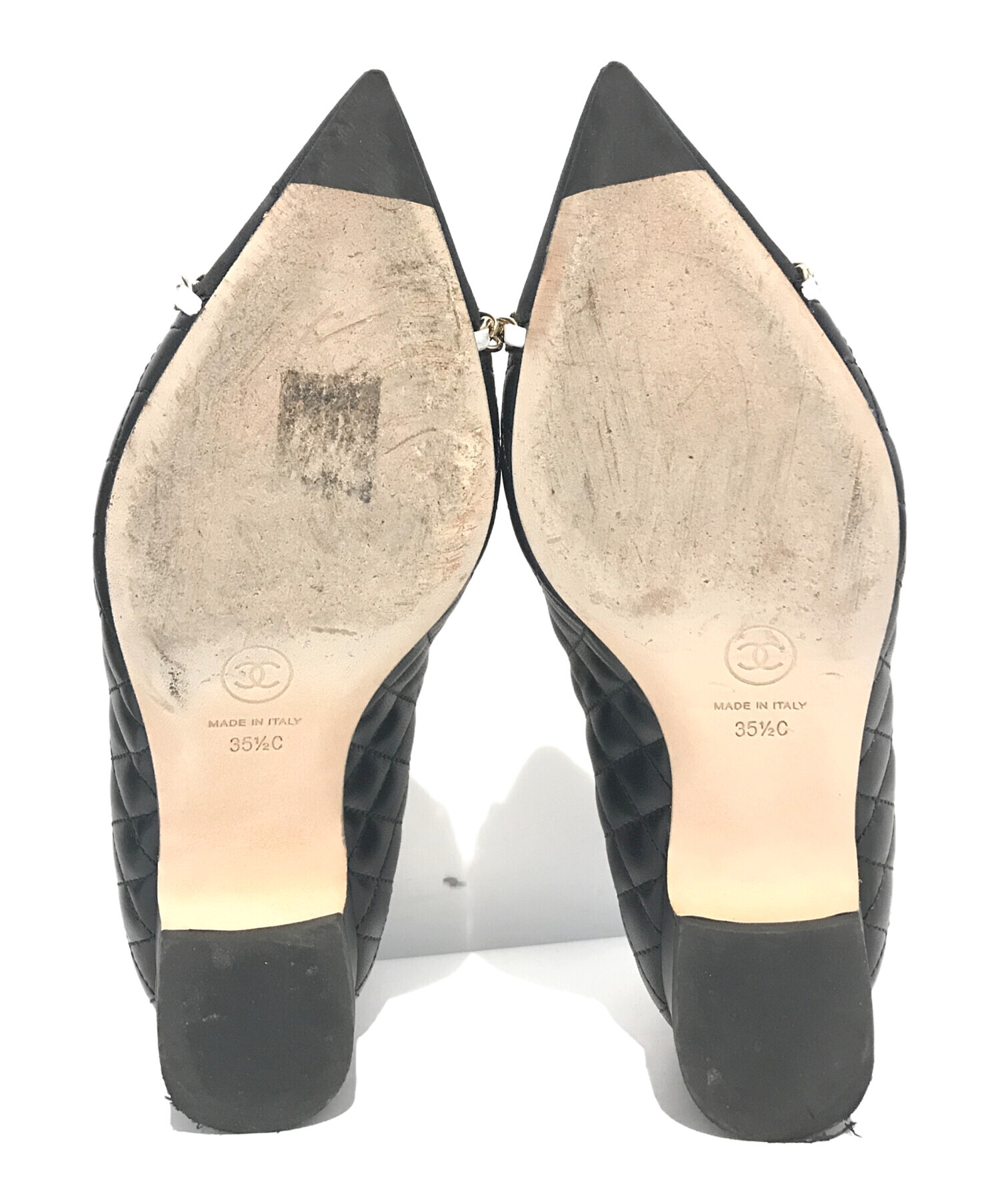 専用★CHANEL シャネル　キルティング　パンプス　ハイヒール 中古・古着通販】CHANEL (シャネル) キルティングパンプス G39641