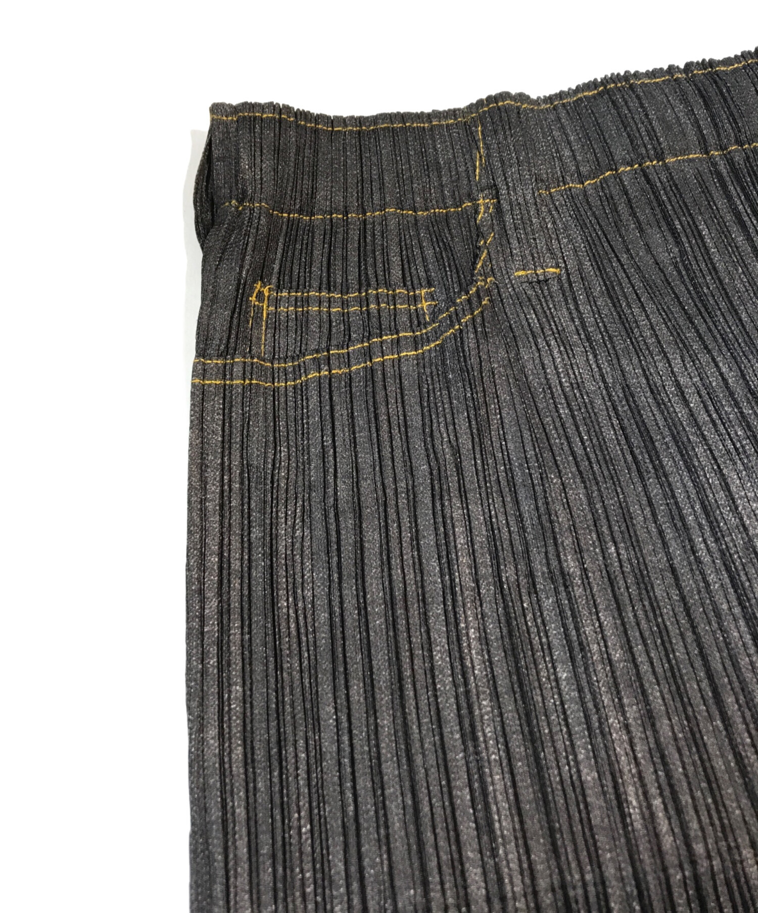 中古・古着通販】PLEATS PLEASE (プリーツプリーズ) デニム転写