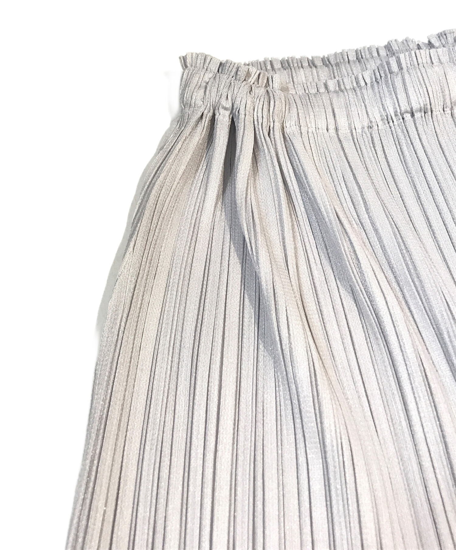 PLEATS PLEASE プリーツプリーズ ロングスカート グレー サイズ3 PLEATS PLEASE ISSEY MIYAKE（ロングスカート ・ グレー/灰色系）の