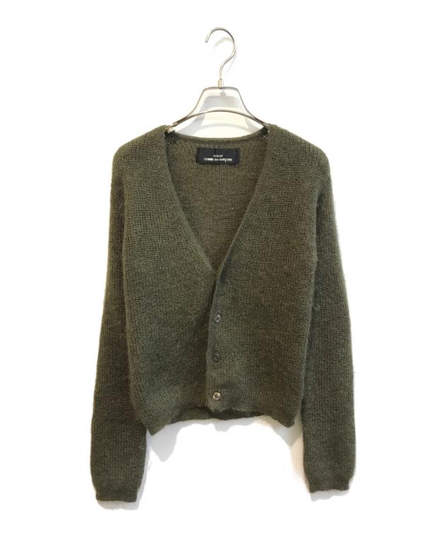 【美品】tricot COMME des GARCONS ロゴカーディガン 中古・古着通販】tricot COMME des GARCONS (トリココムデギャルソン