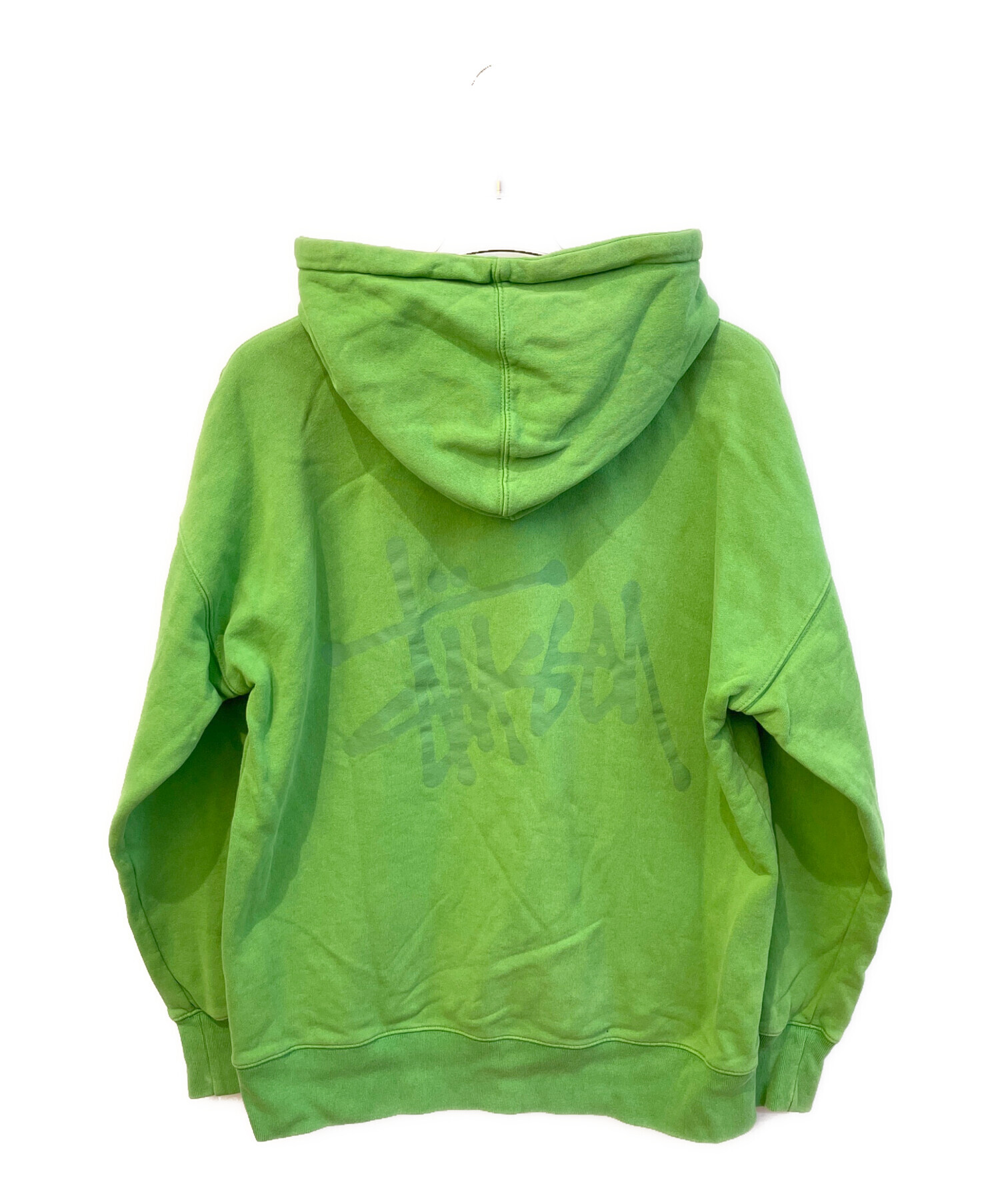 中古・古着通販】stussy (ステューシー) Slant Fleece Hood グリーン