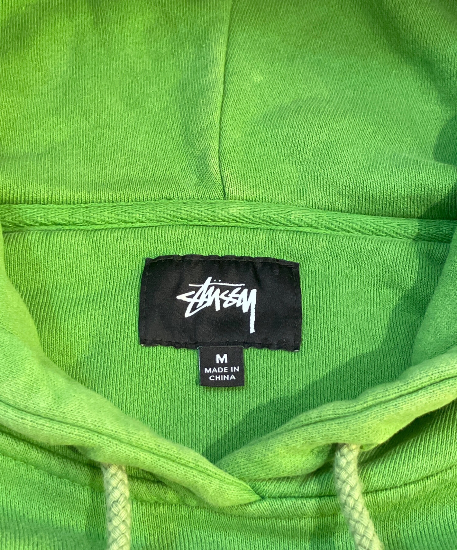 中古・古着通販】stussy (ステューシー) Slant Fleece Hood グリーン