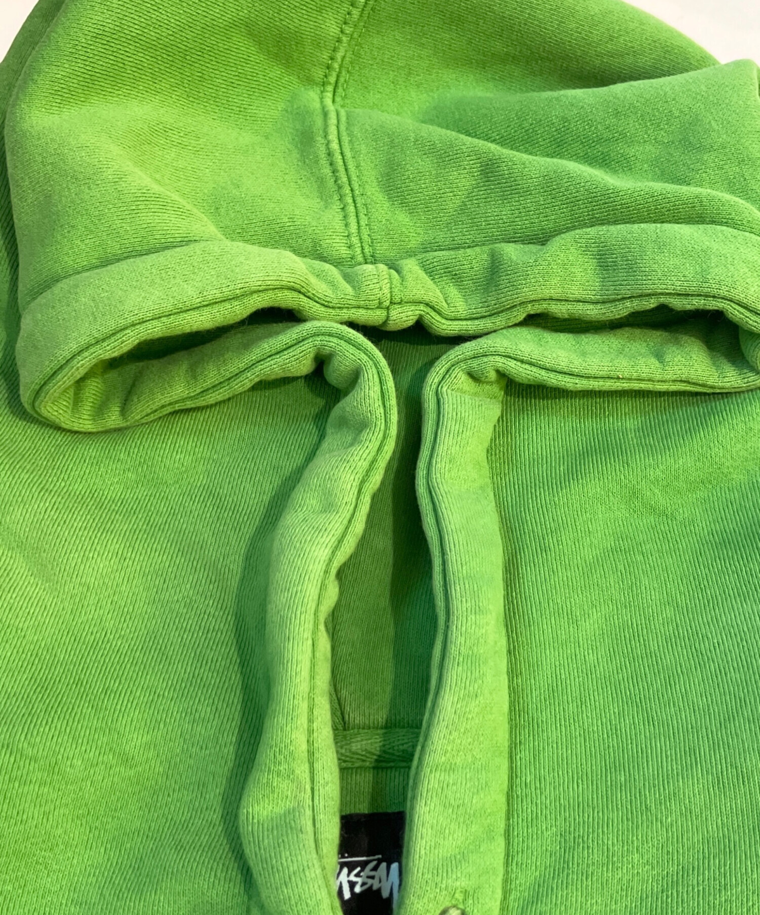 中古・古着通販】stussy (ステューシー) Slant Fleece Hood グリーン
