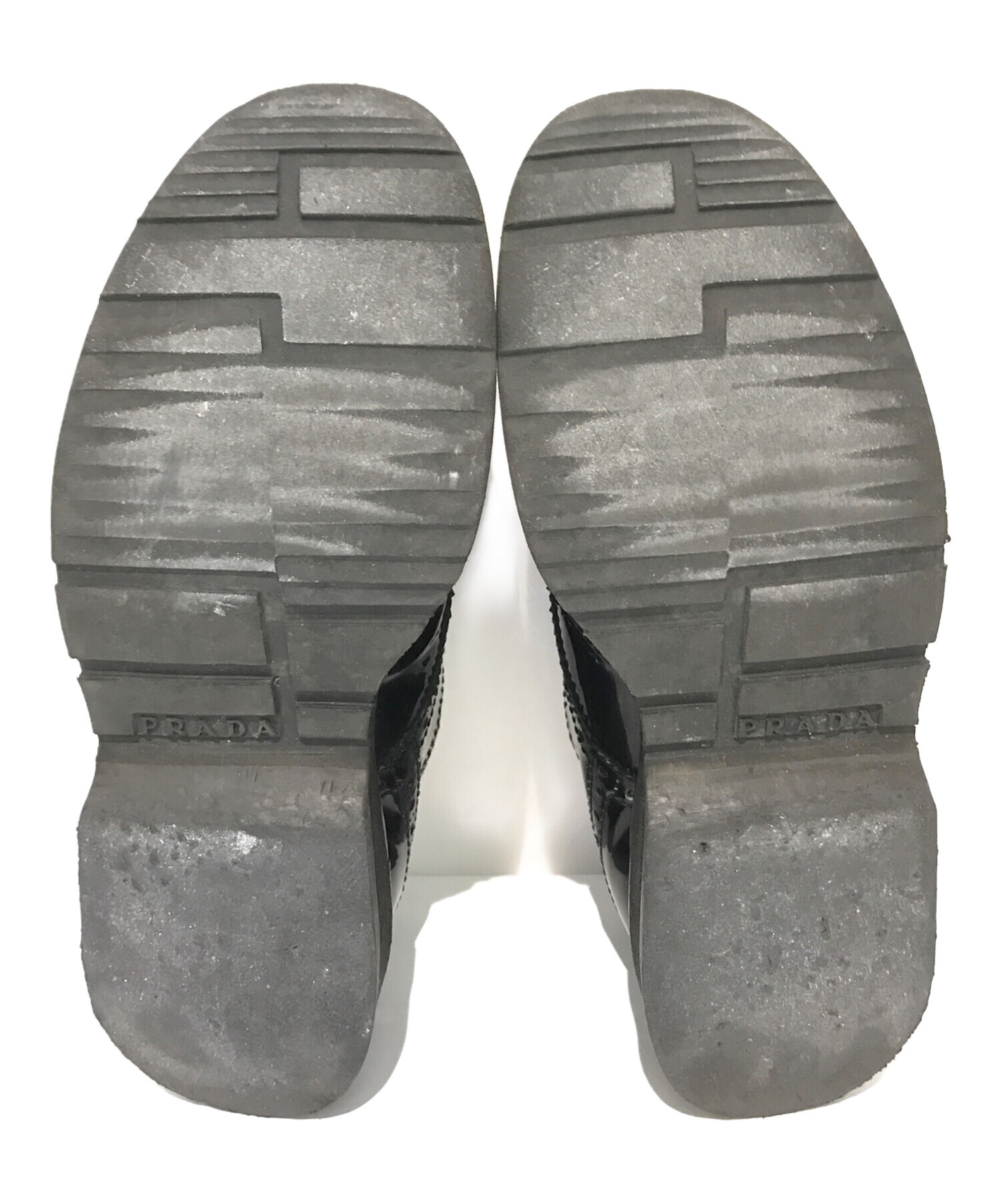 中古・古着通販】PRADA (プラダ) エナメルウィングチップシューズ