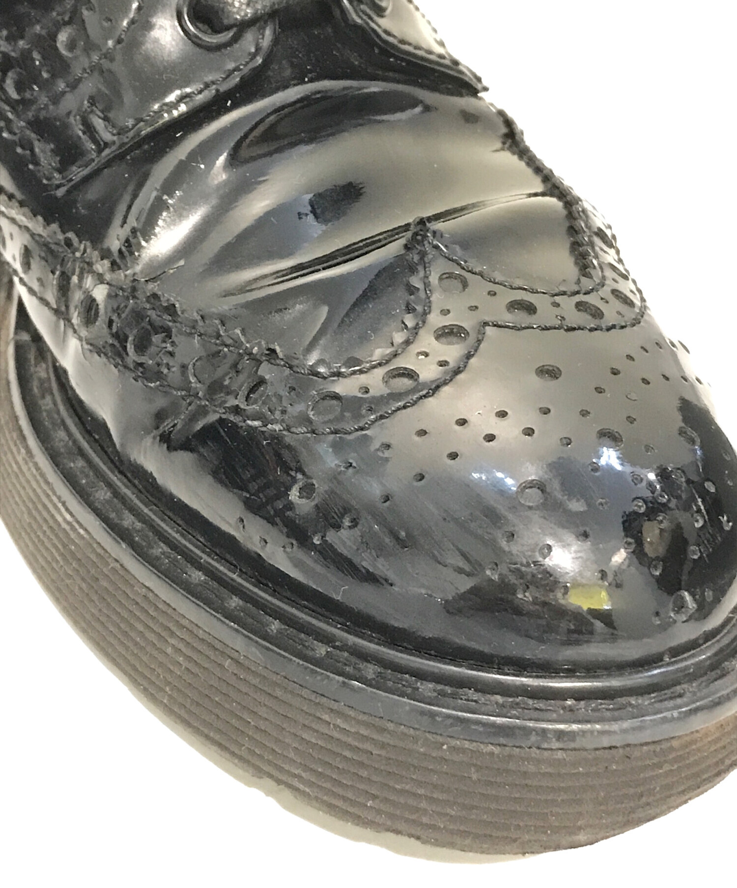 中古・古着通販】PRADA (プラダ) エナメルウィングチップシューズ